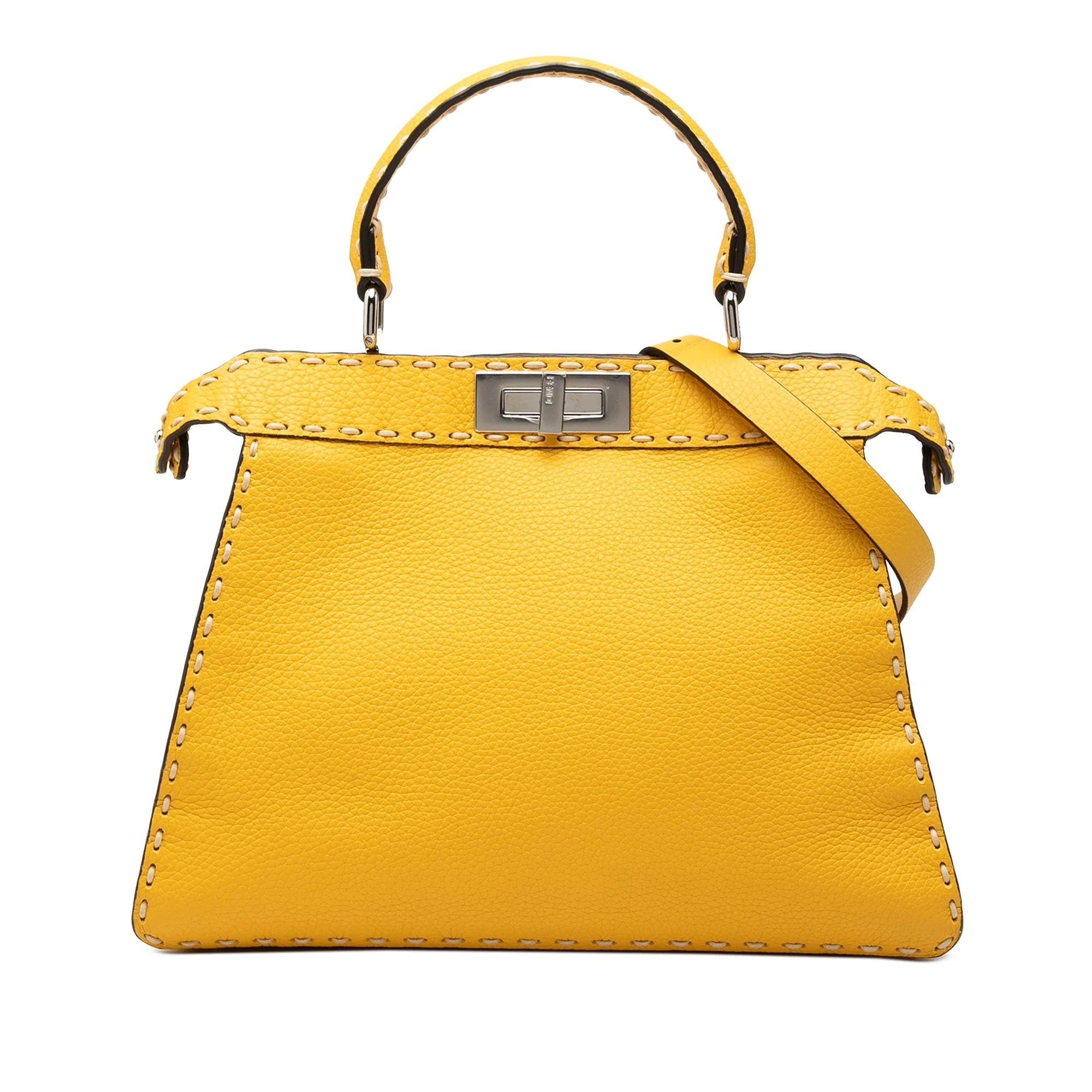 Peekaboo leather handbag
