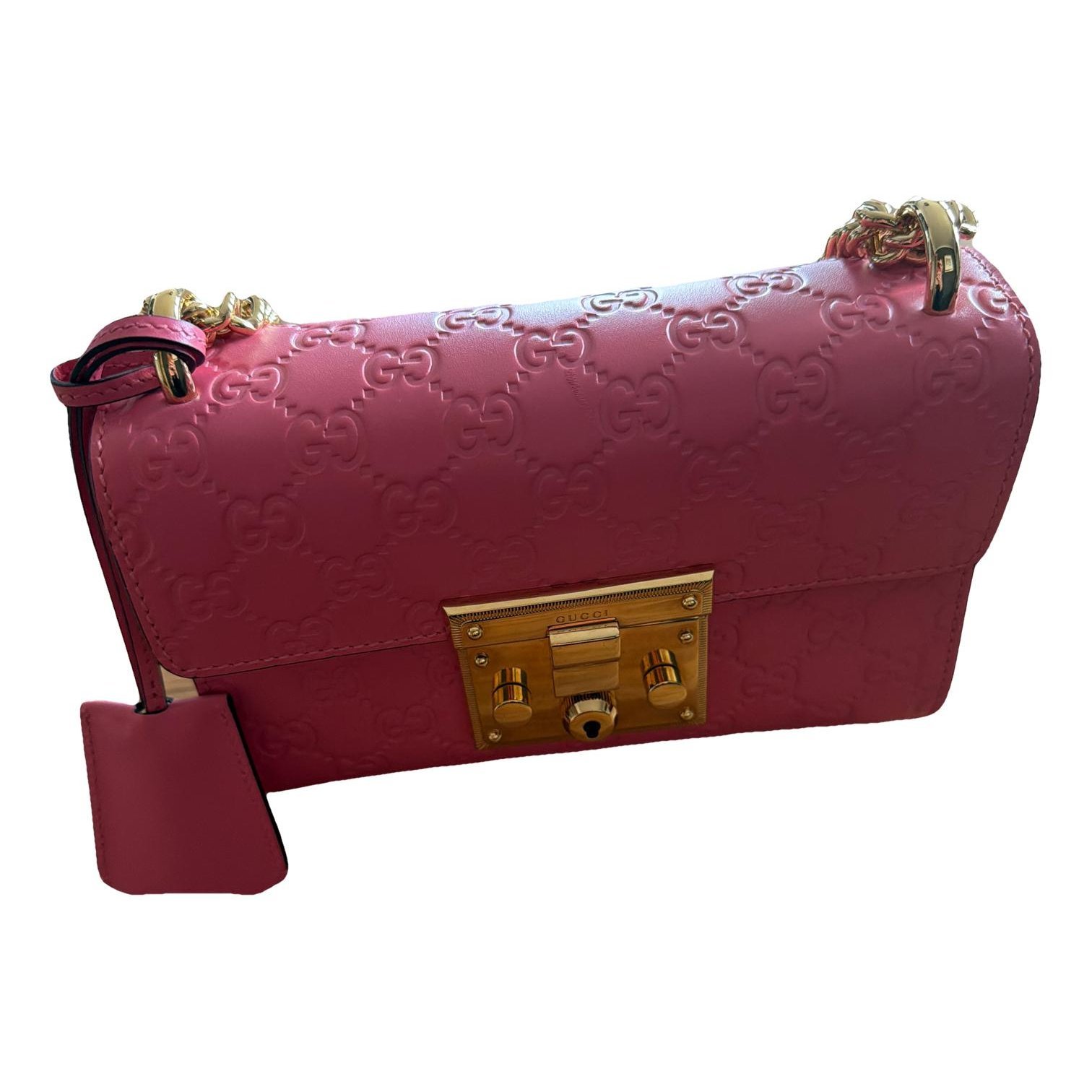 Padlock leather bag
