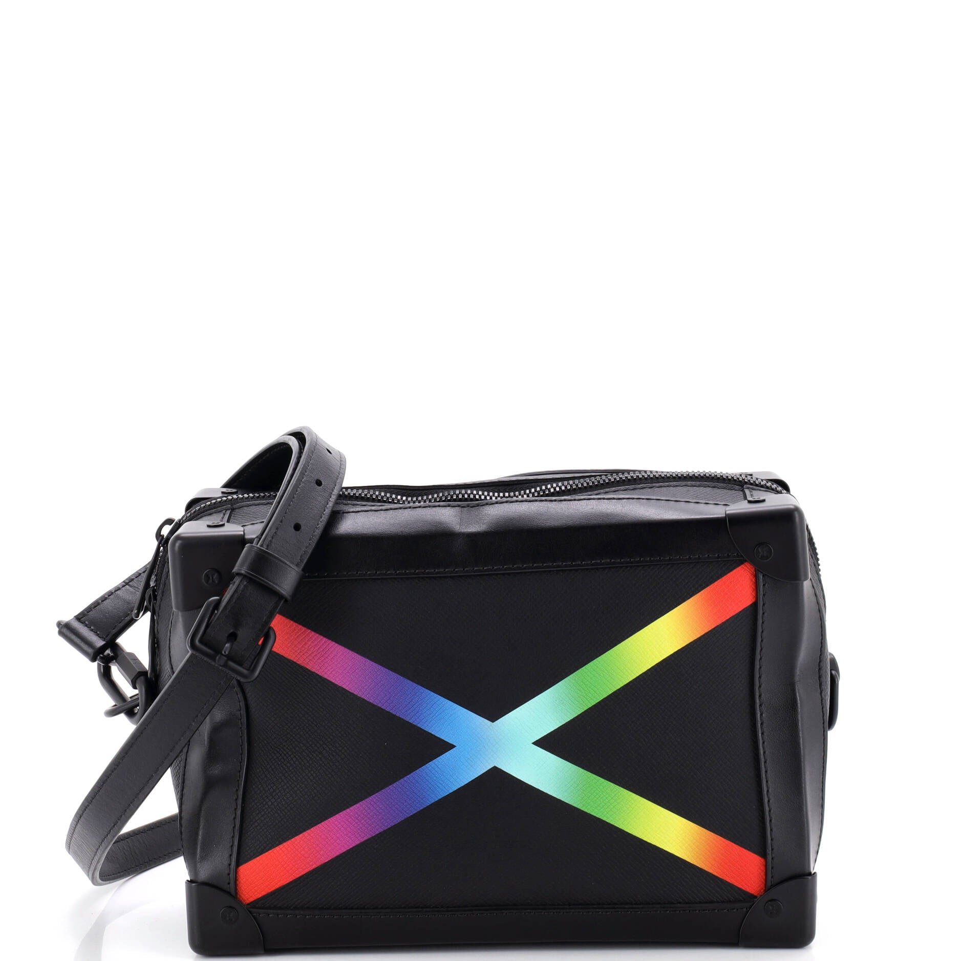 Soft Trunk Bag Rainbow Taiga Leather