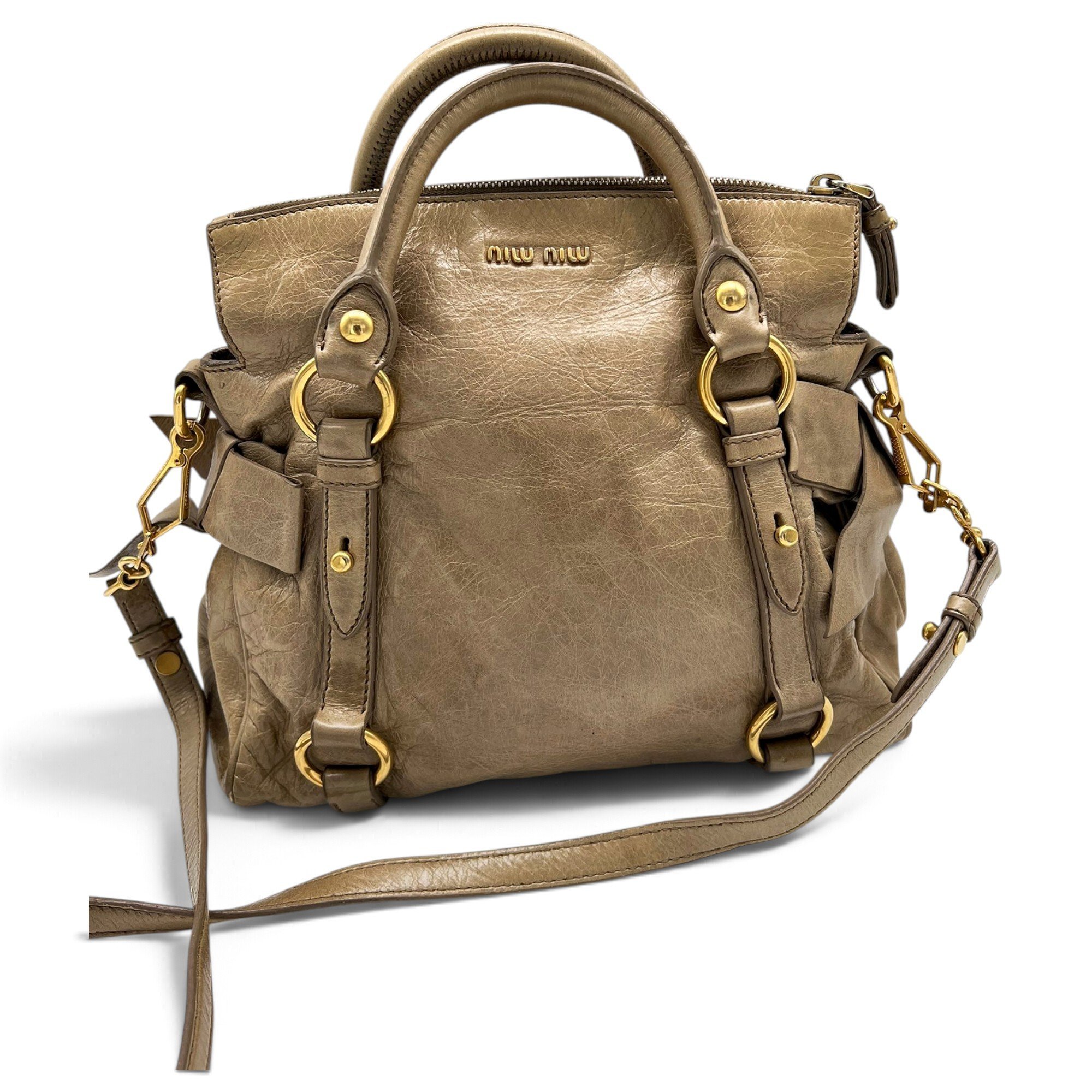 Vitello leather handbag