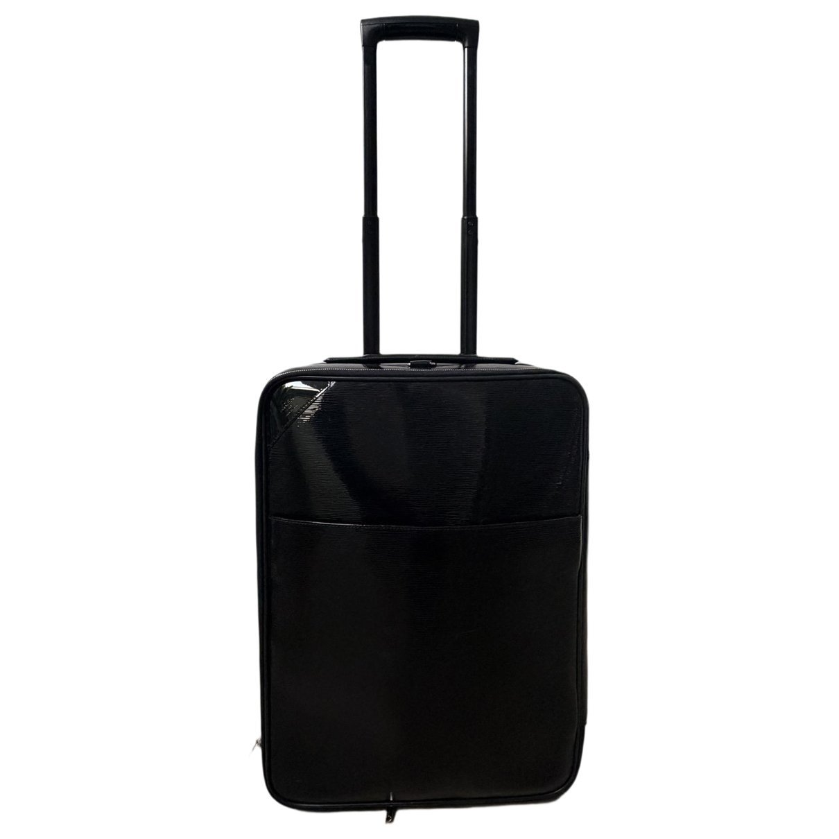 Patent leather travel bag