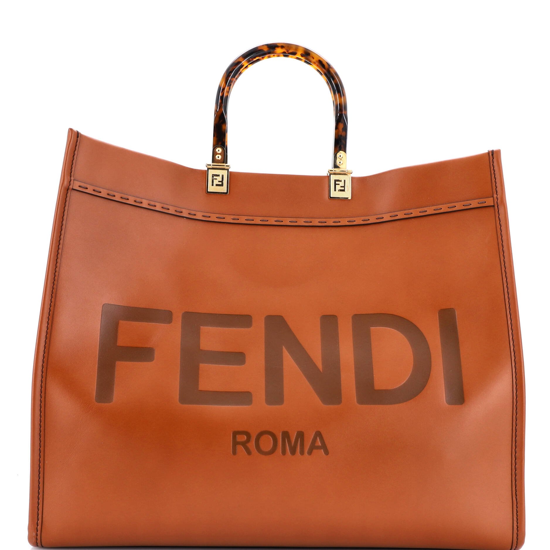 Fendi Sunshine Shopper Tote Leather Large
