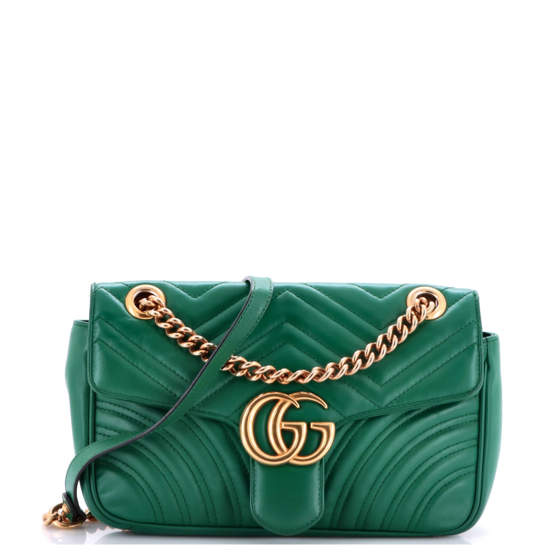 GG Marmont Flap Bag Matelasse Leather Medium