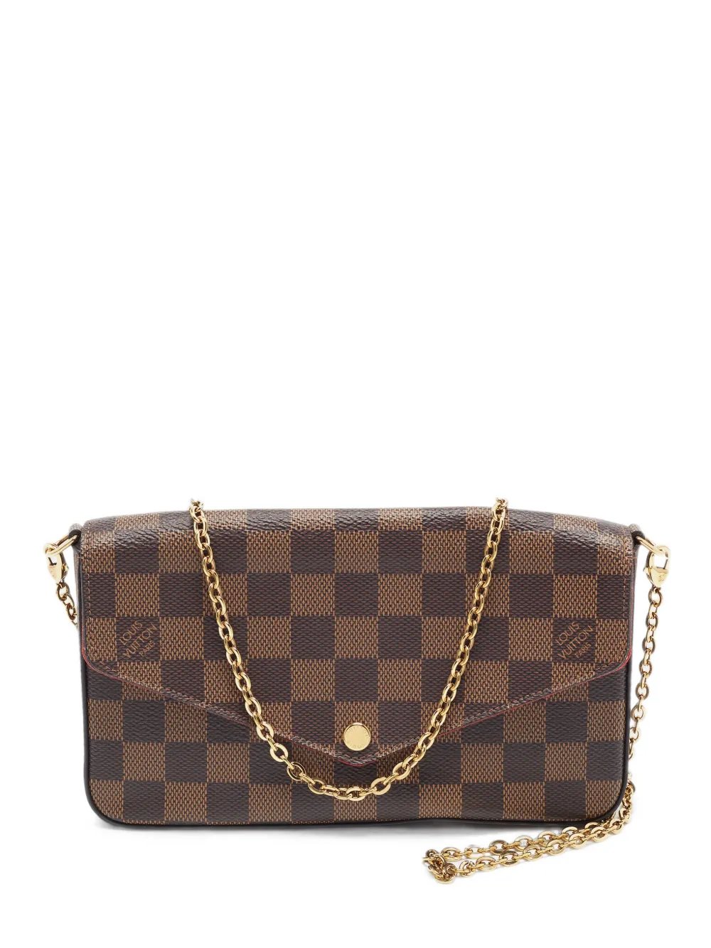 2019 Felicie Damier Ebene clutch bag