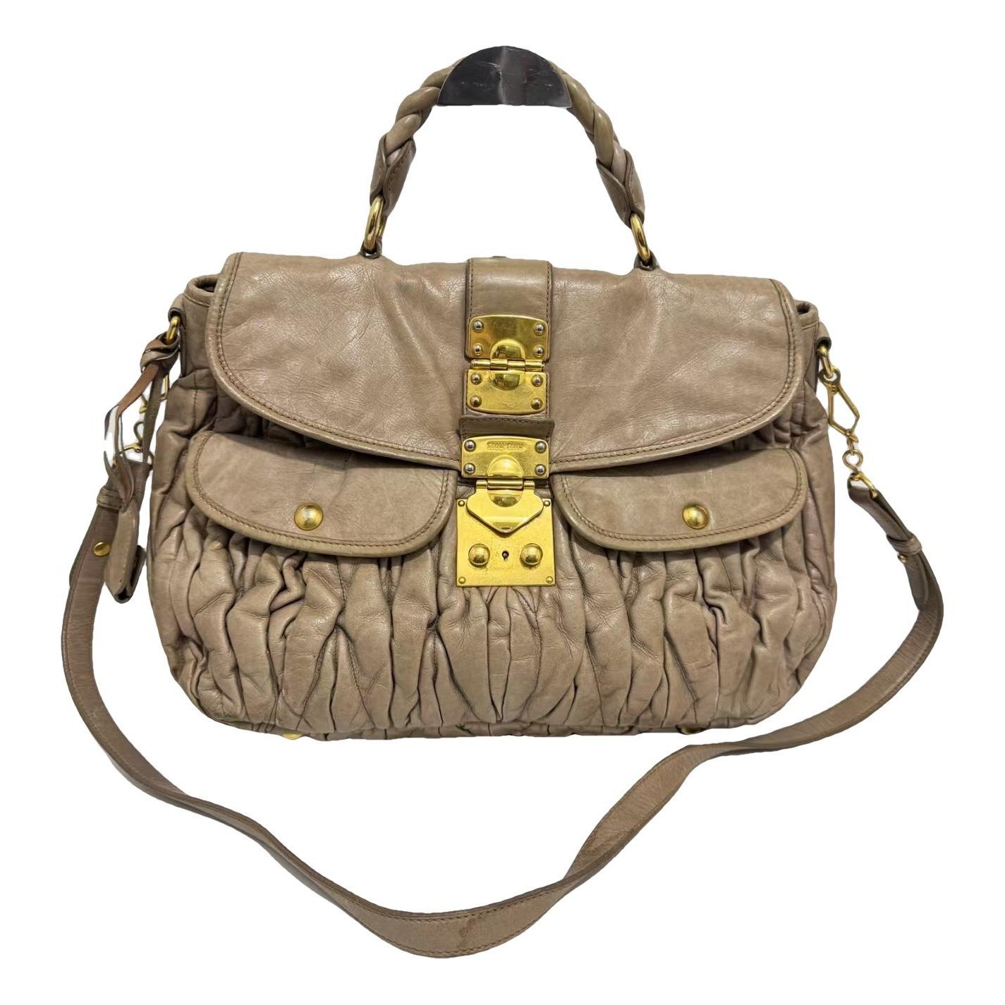 Coffer leather bag