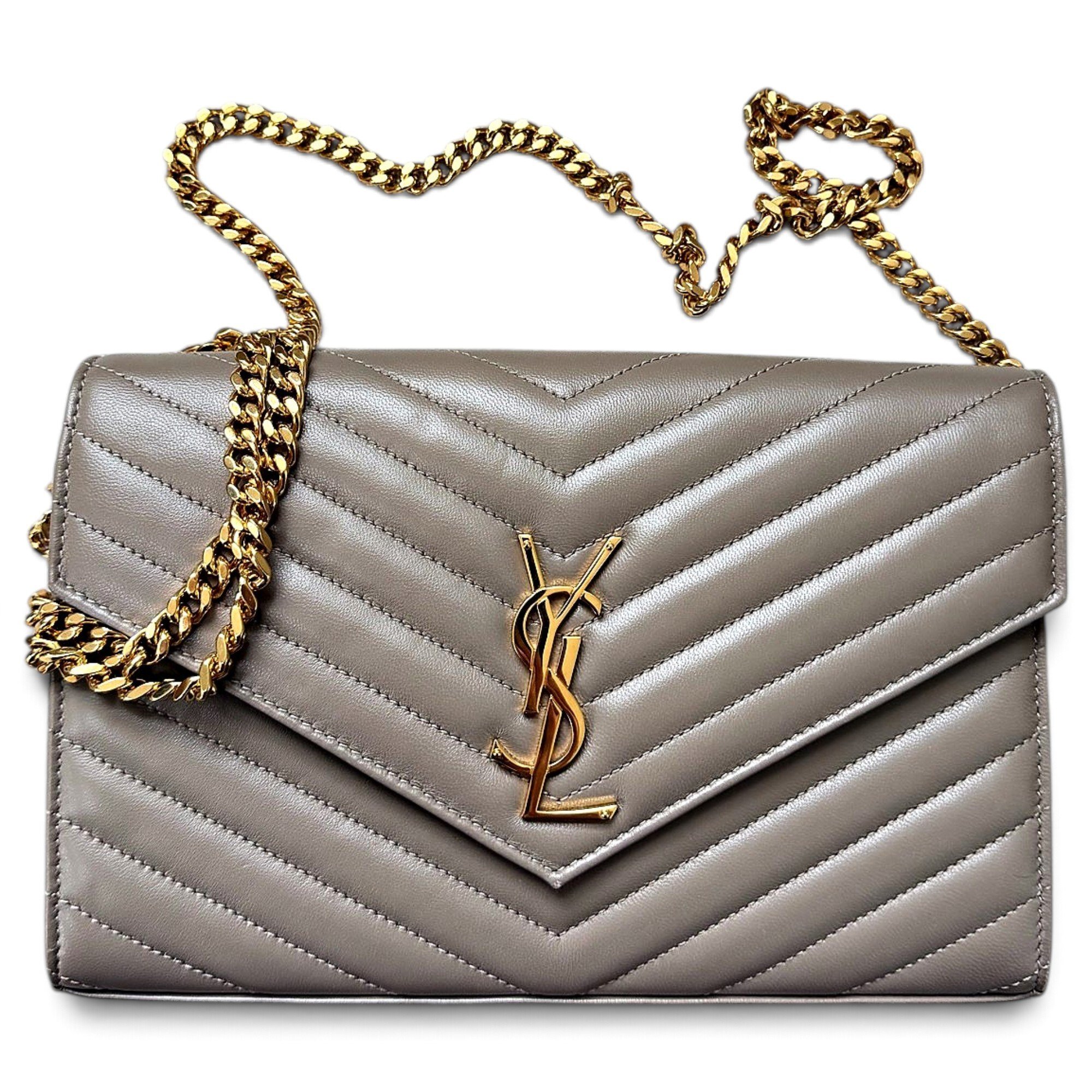 Envelope leather handbag