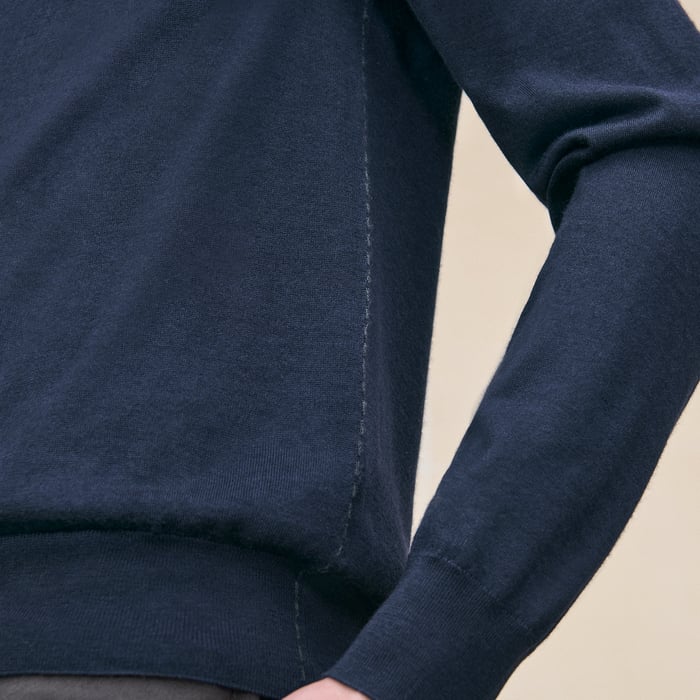 Marine "Coutures Inversees" Crewneck Sweater