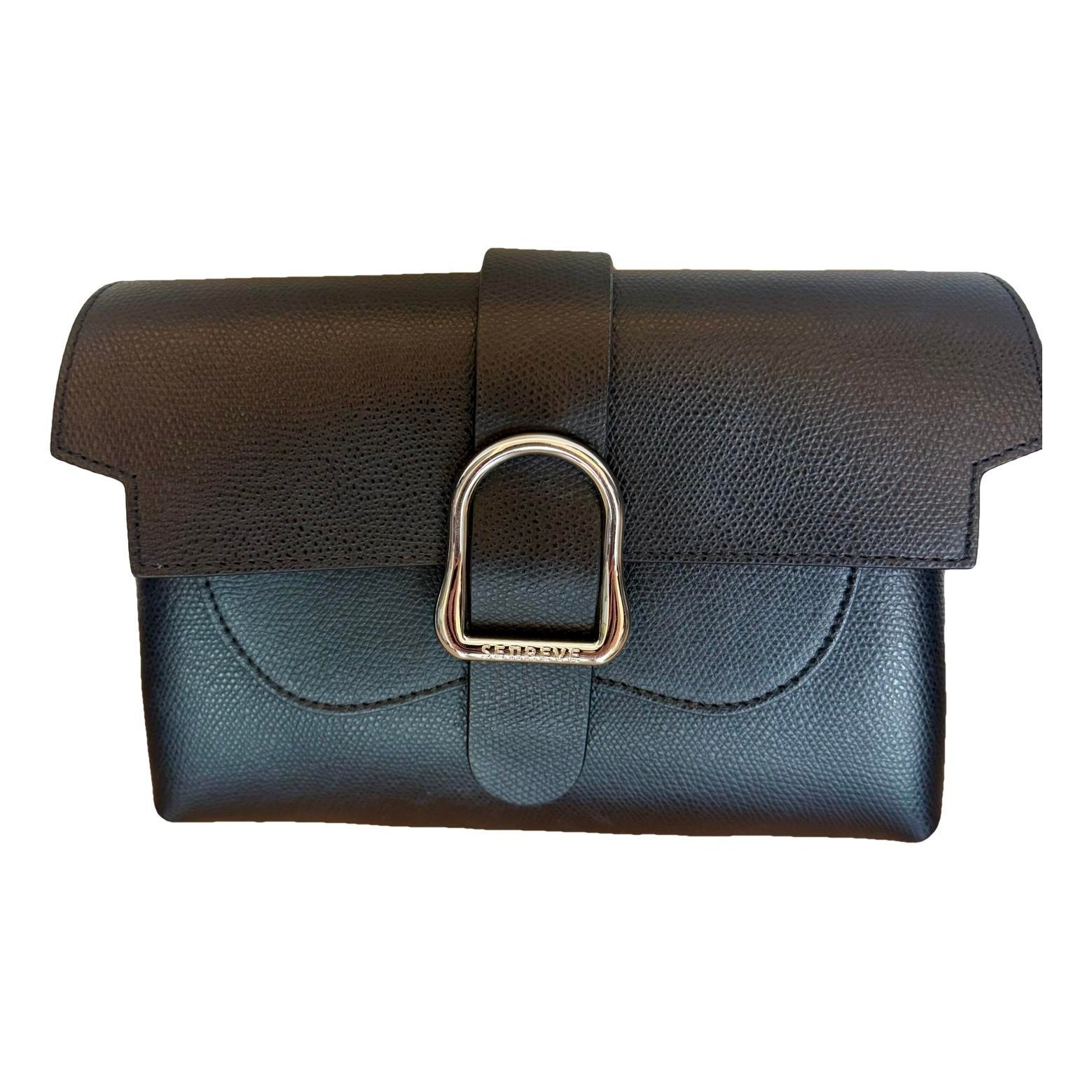 Leather clutch bag