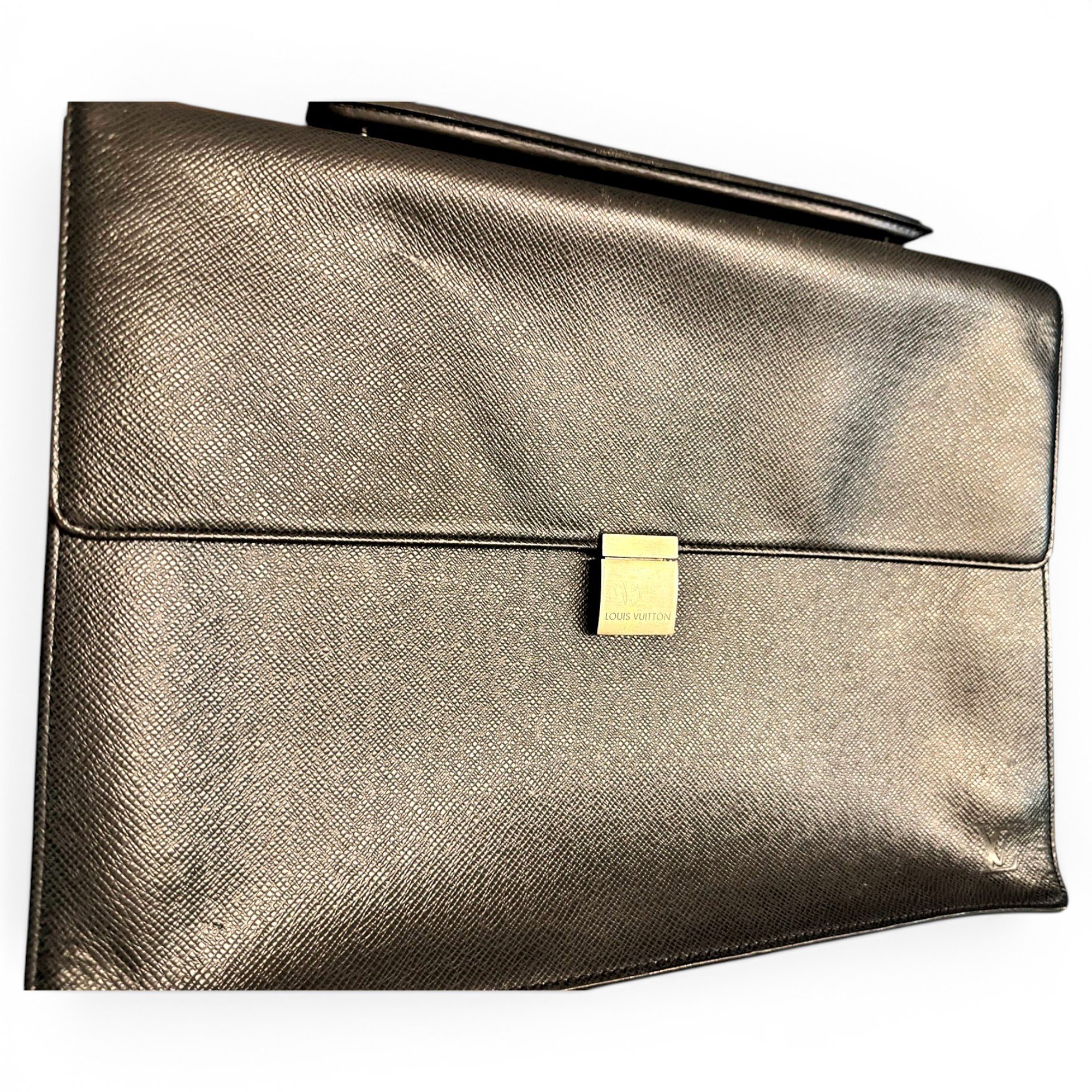 Sénateur leather clutch bag