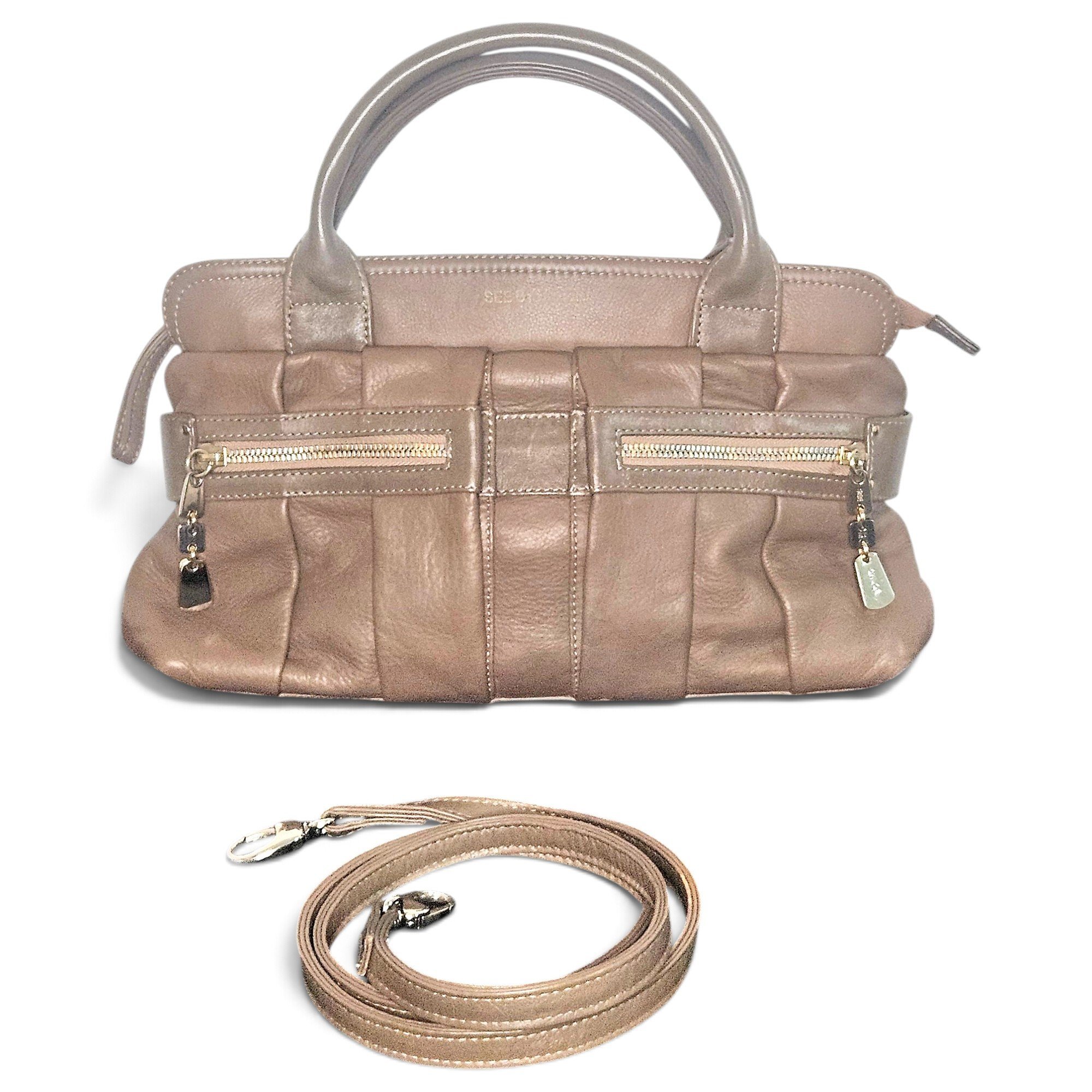 Leather handbag