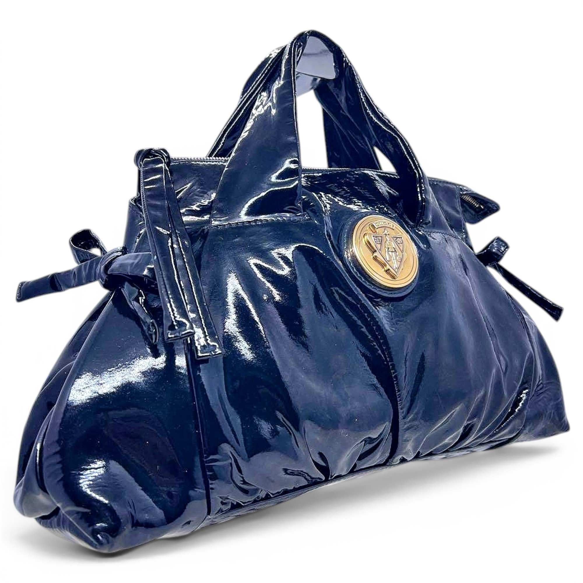 Patent leather tote