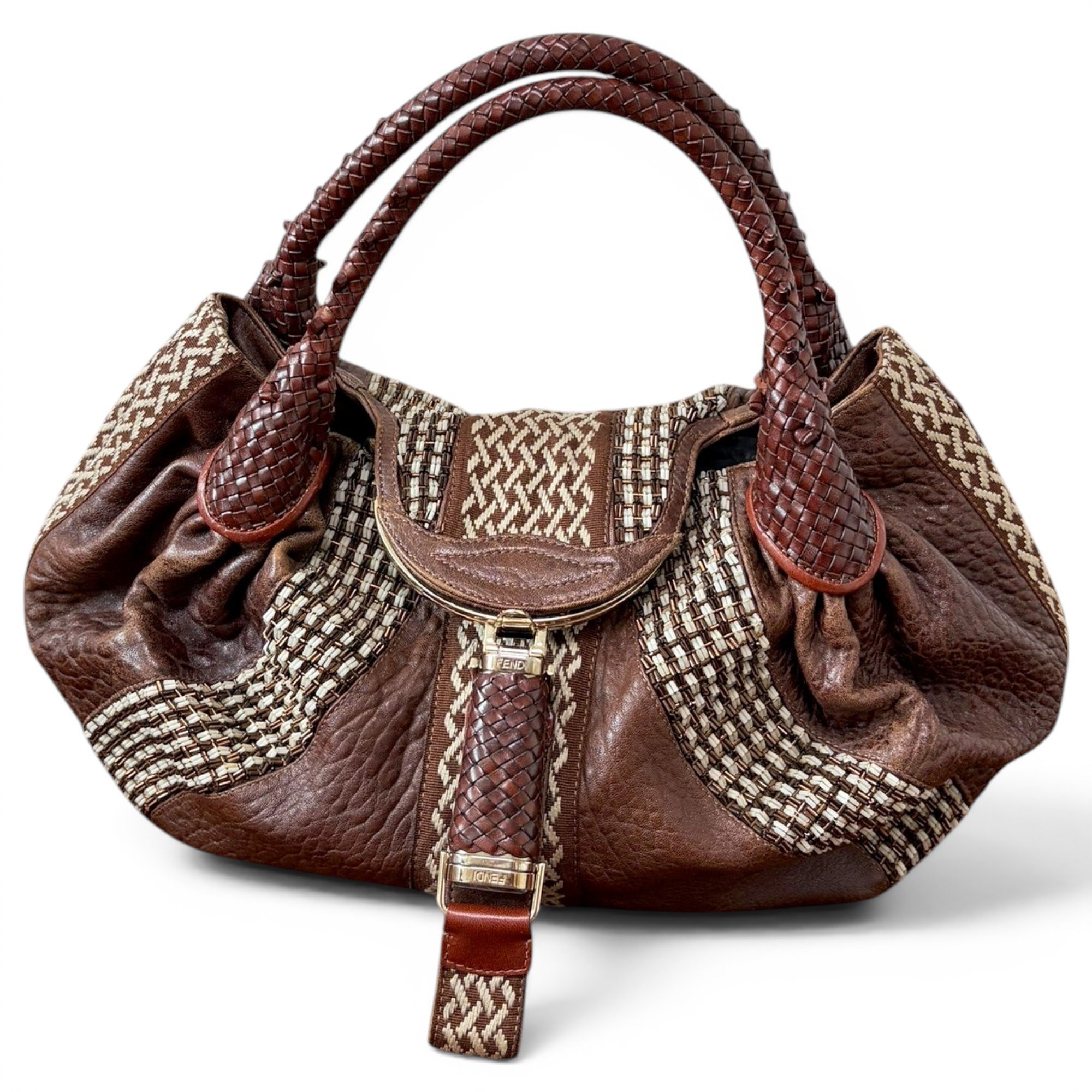 Spy leather handbag