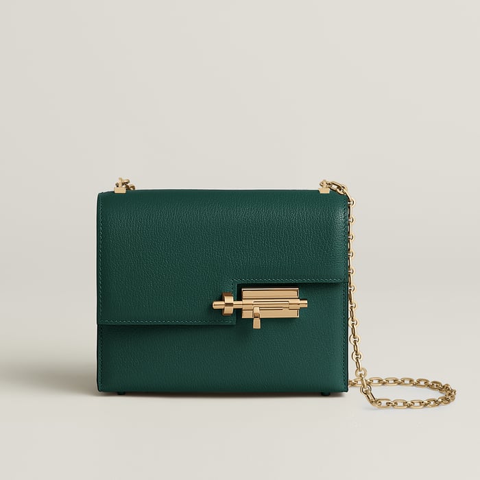 Vert Cyprès Verrou Chaine Mini Bag