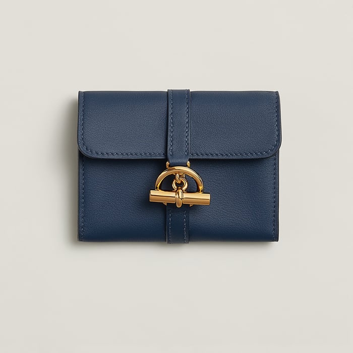 Navy Glenan Compact Wallet