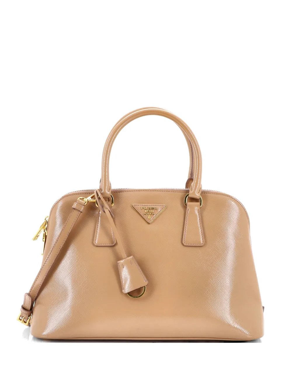 Open Promenade Bag Vernice Saffiano Leather Medium satchel