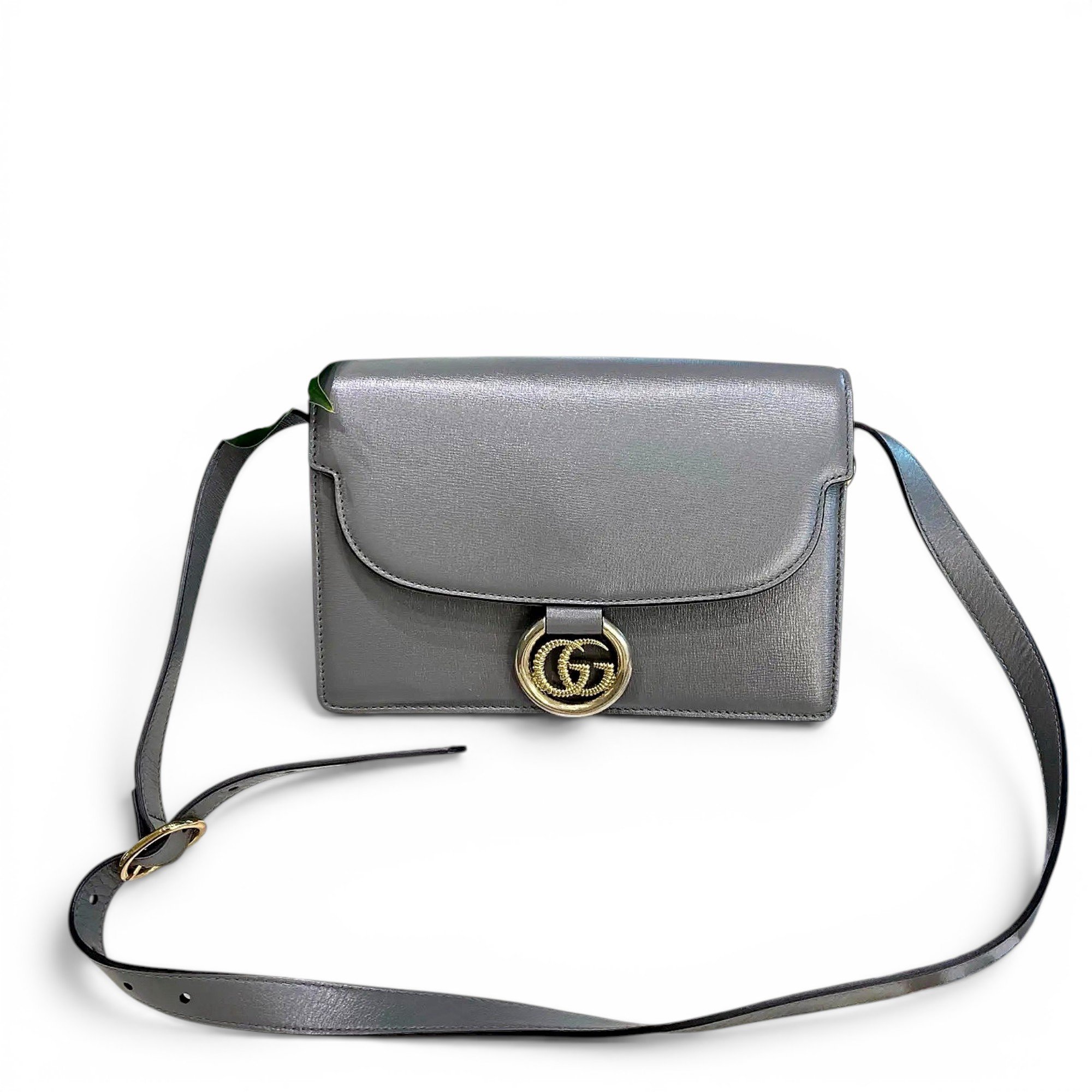 Gucci GG Ring leather crossbody bag