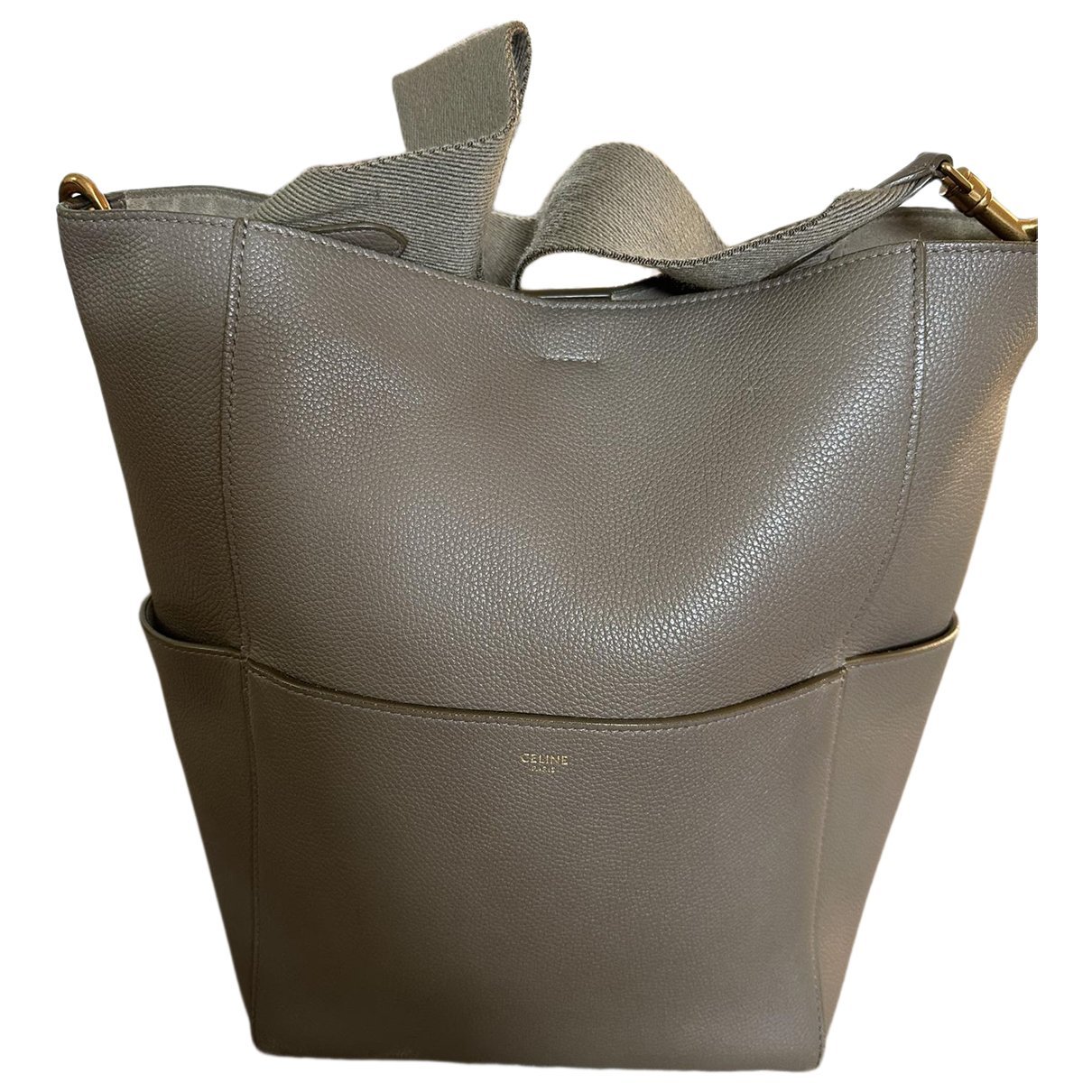 Seau Sangle leather tote