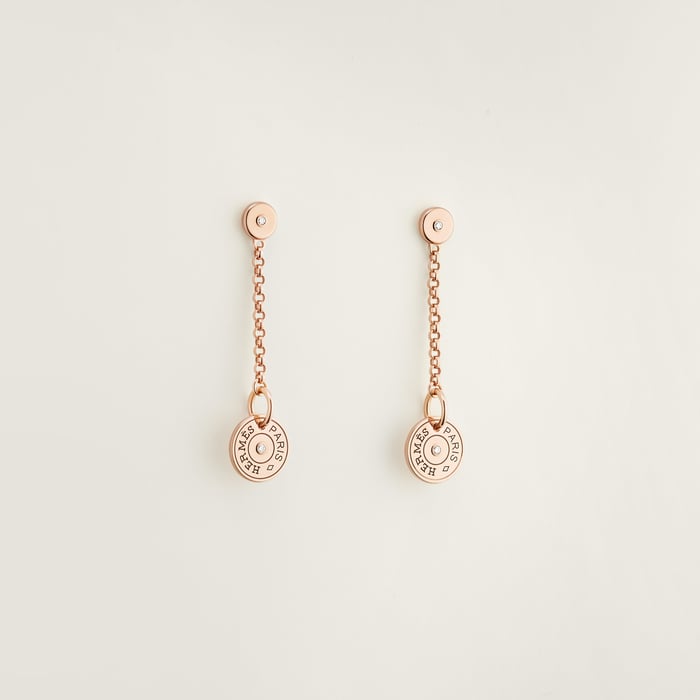 Sans Coloris Hermès Ex-libris Clou De Selle Earrings