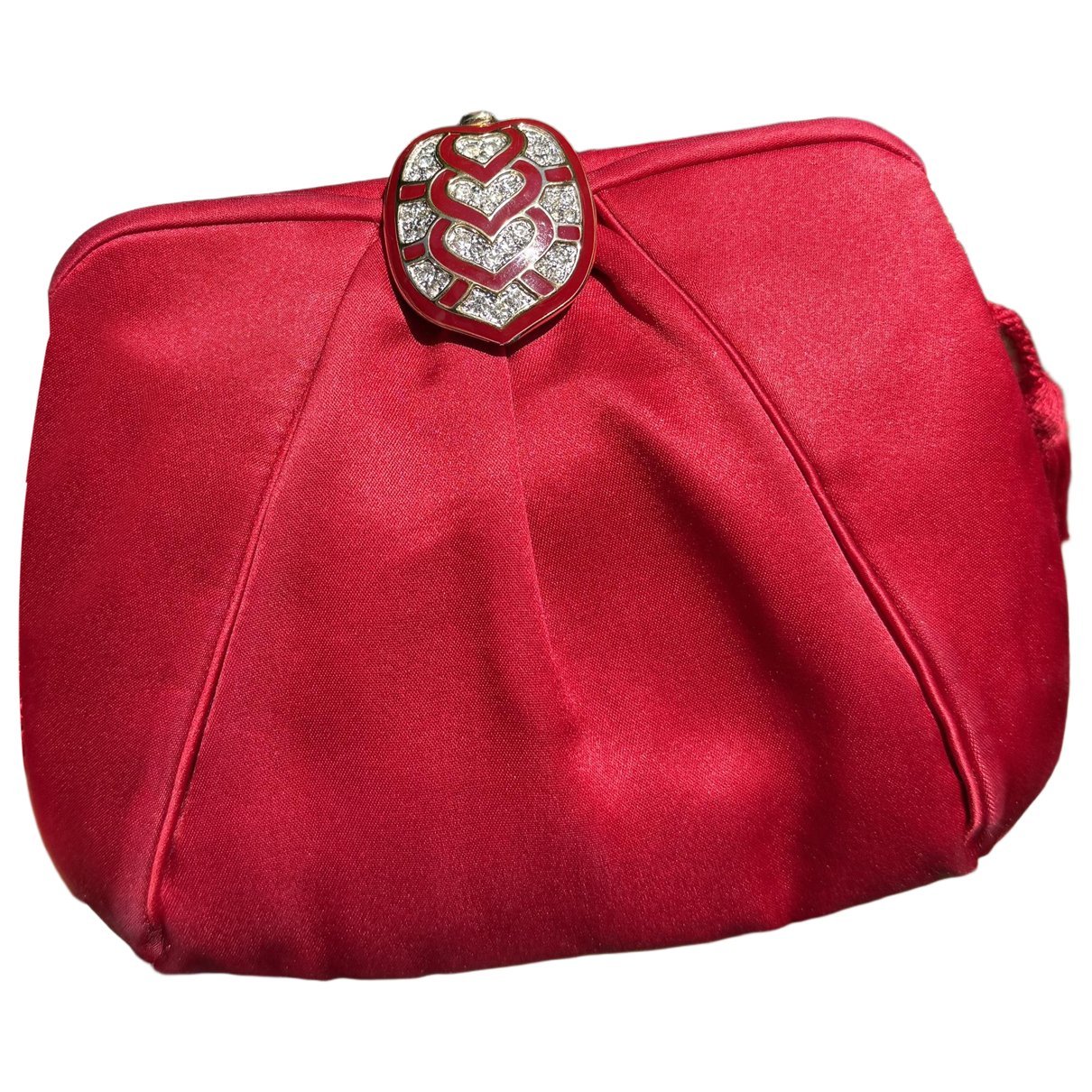 Silk clutch bag