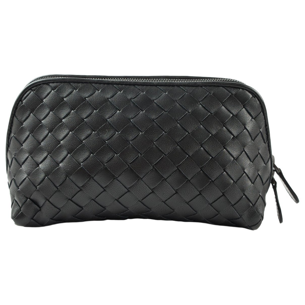 Leather clutch bag