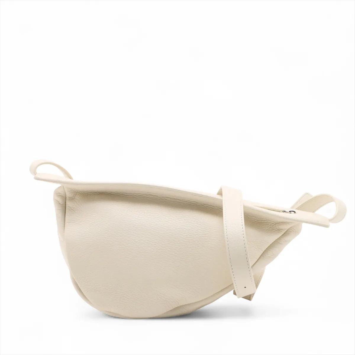 The Row Slouchy Banana Leather Shoulder bag Ivory