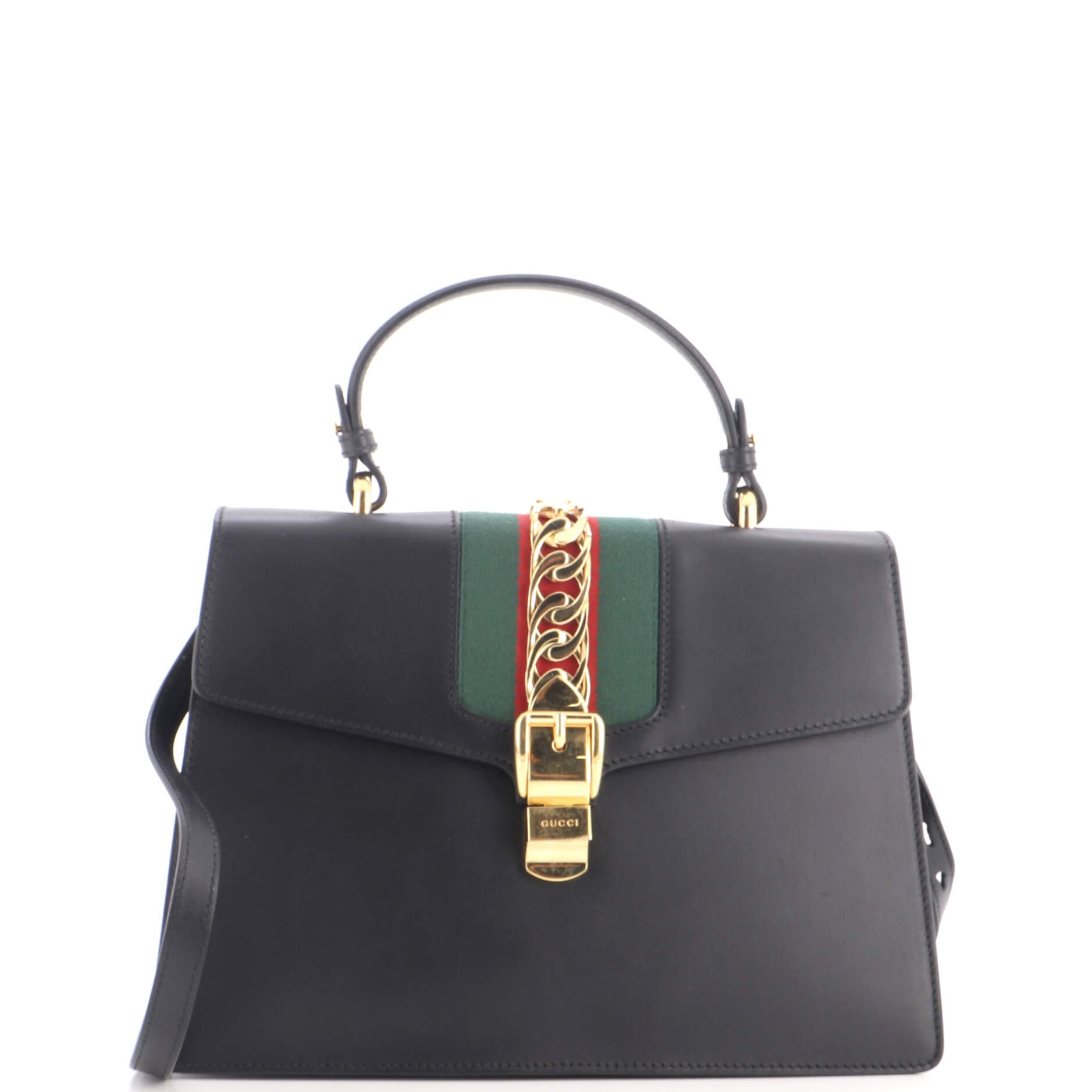 Sylvie Top Handle Bag Leather Medium