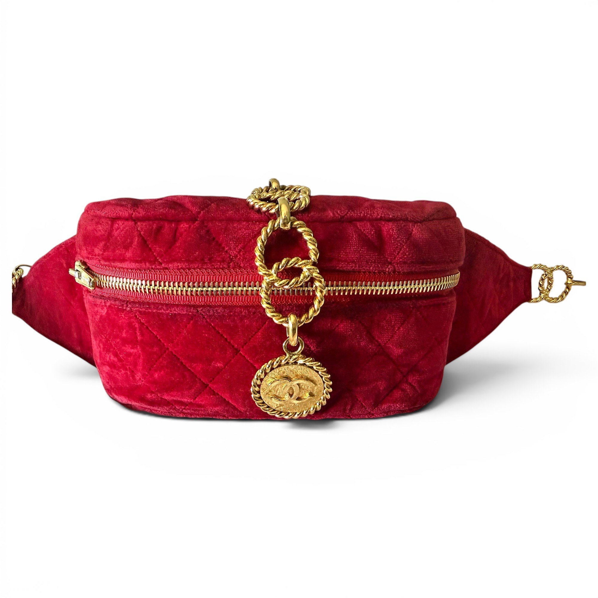 Velvet handbag