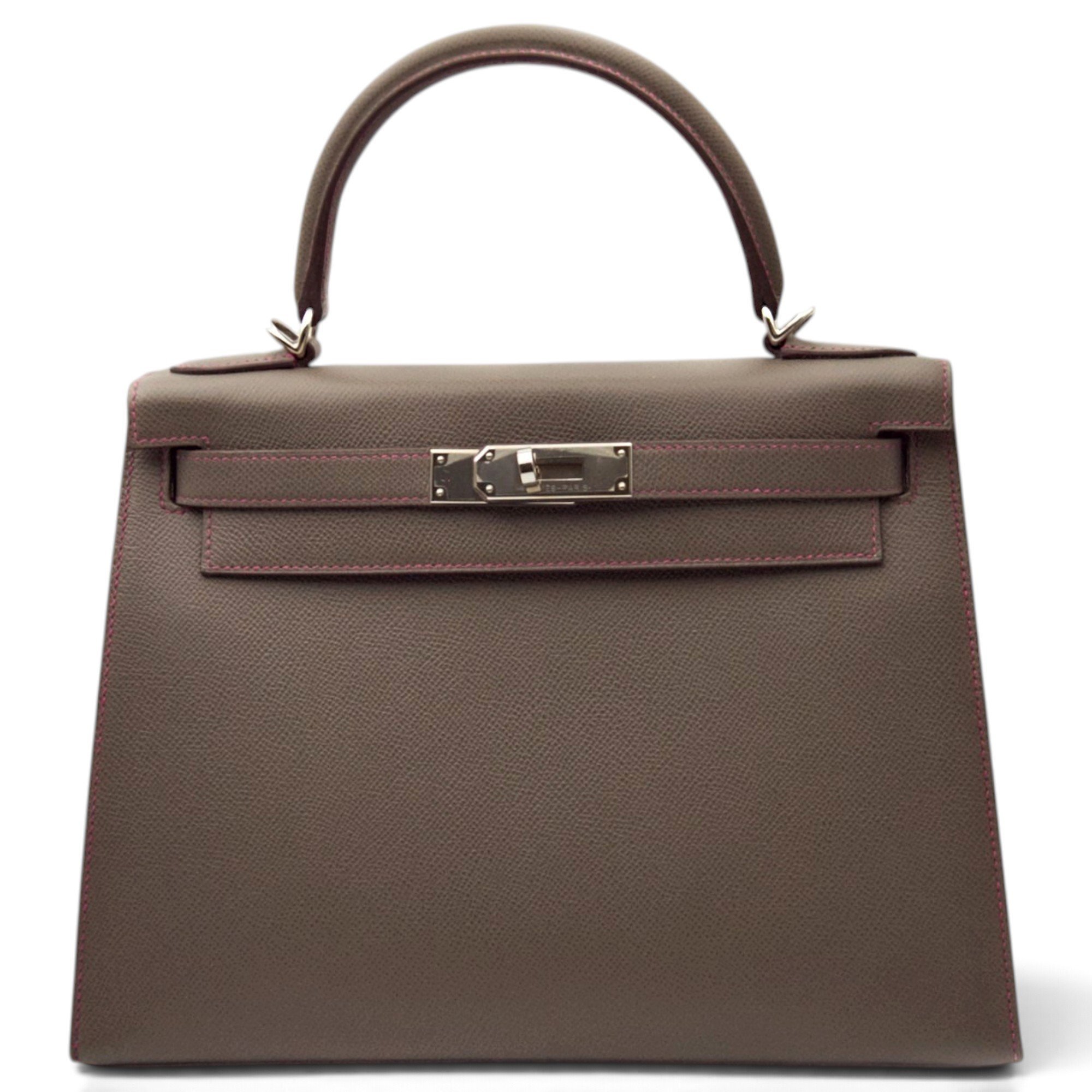 Kelly 28 leather handbag