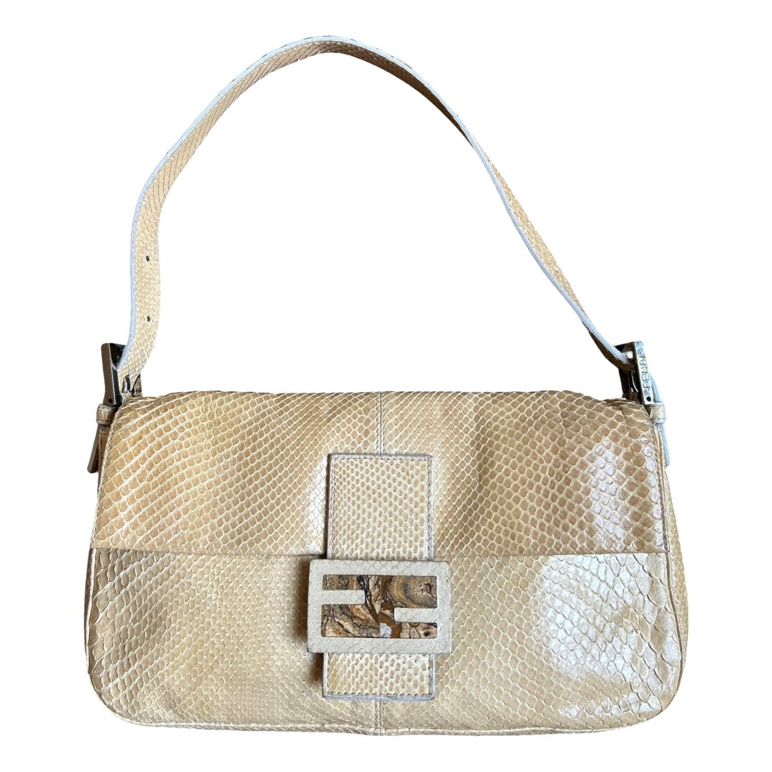 Baguette leather handbag