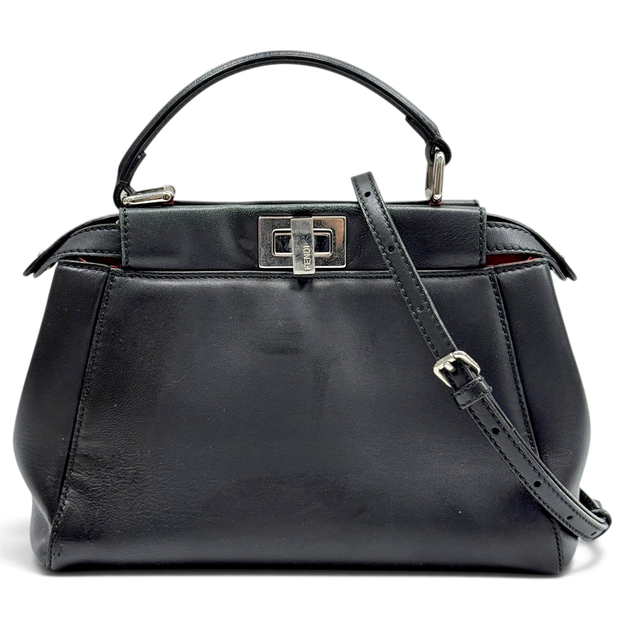 Peekaboo leather handbag