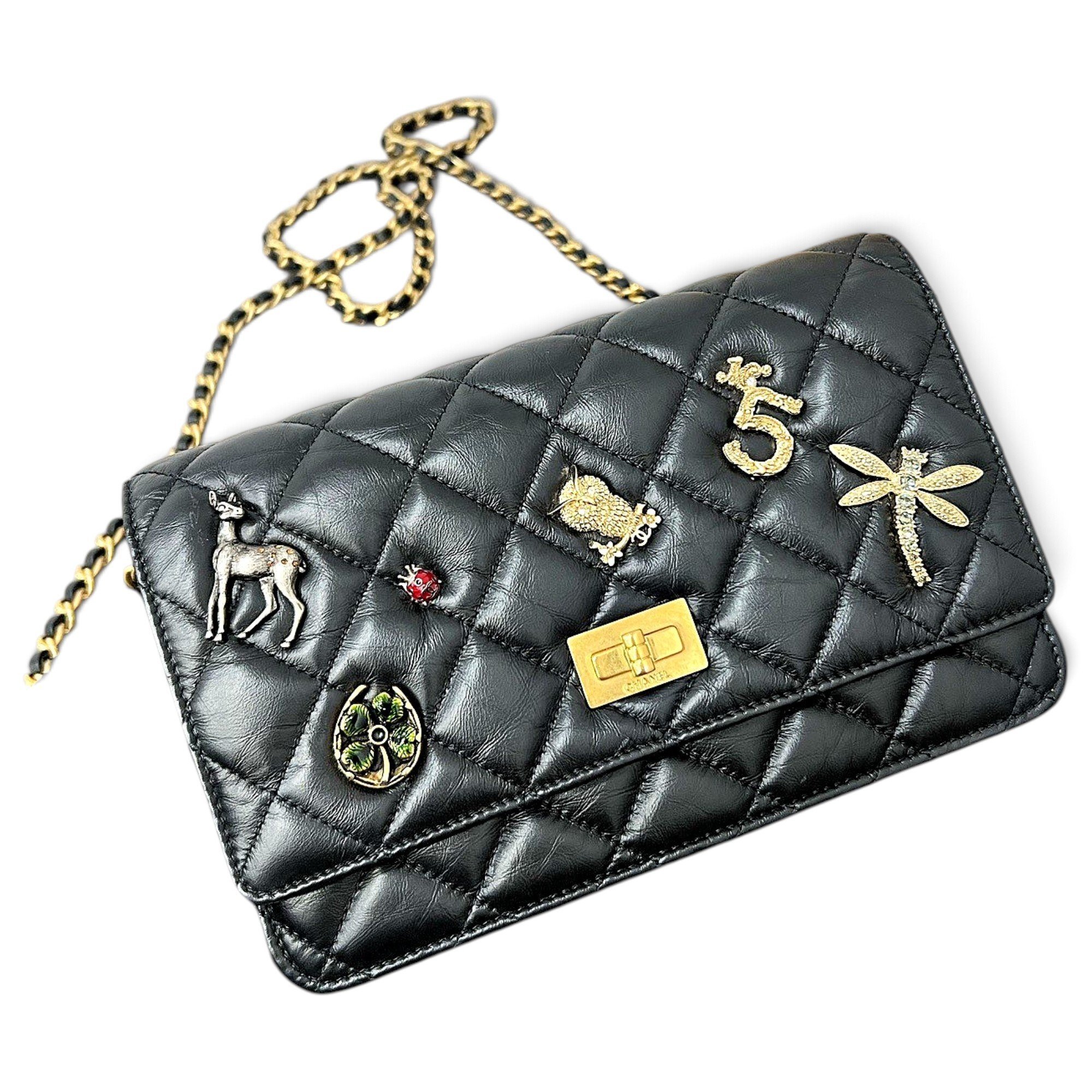 Wallet On Chain 2.55 leather crossbody bag