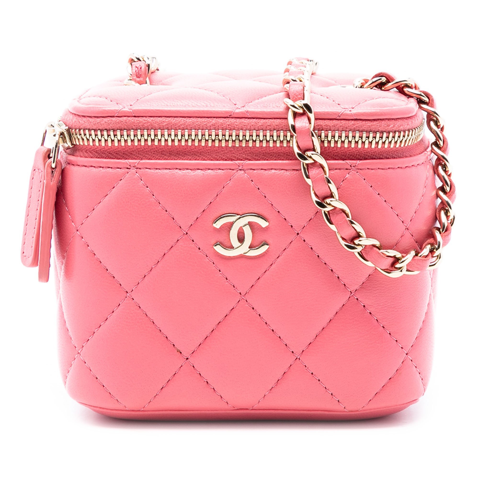 Vanity leather handbag