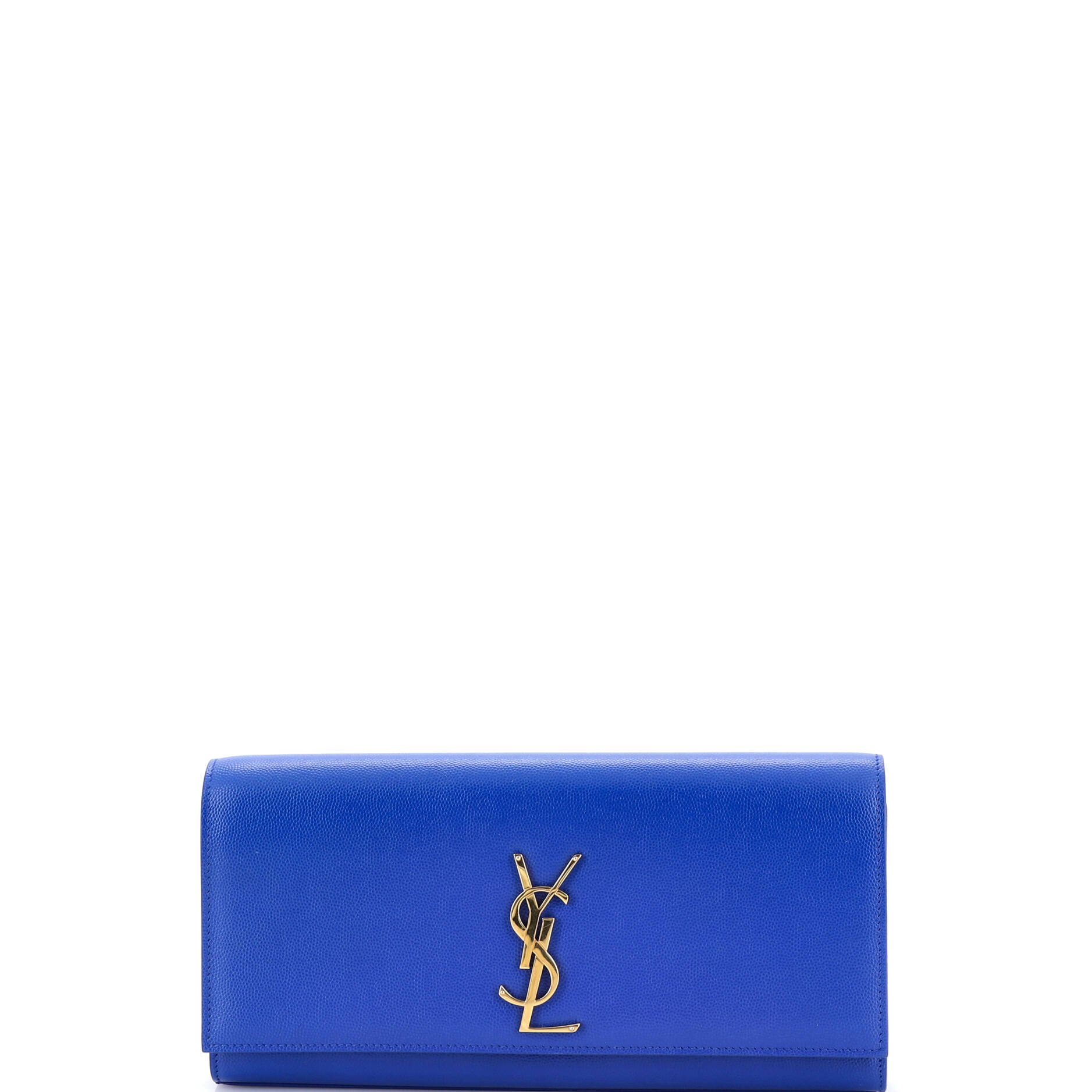 Saint Laurent Classic Monogram Clutch Leather Long