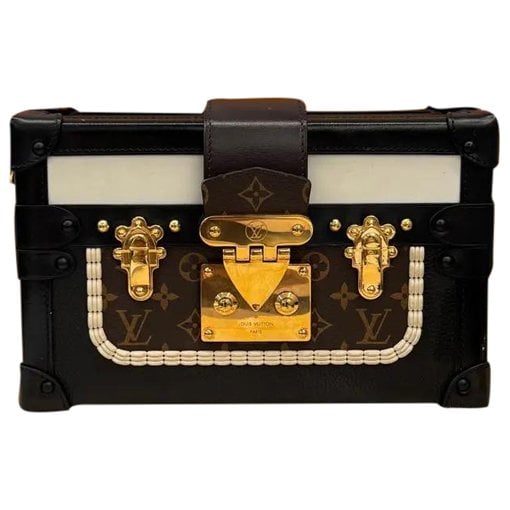 Petite Malle leather crossbody bag