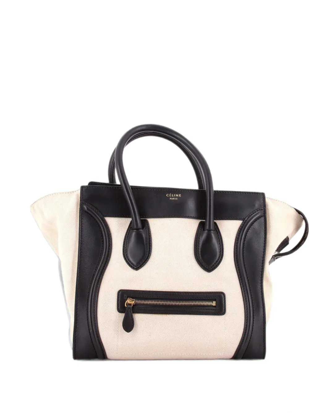 Luggage Bag Canvas and Leather Mini satchel