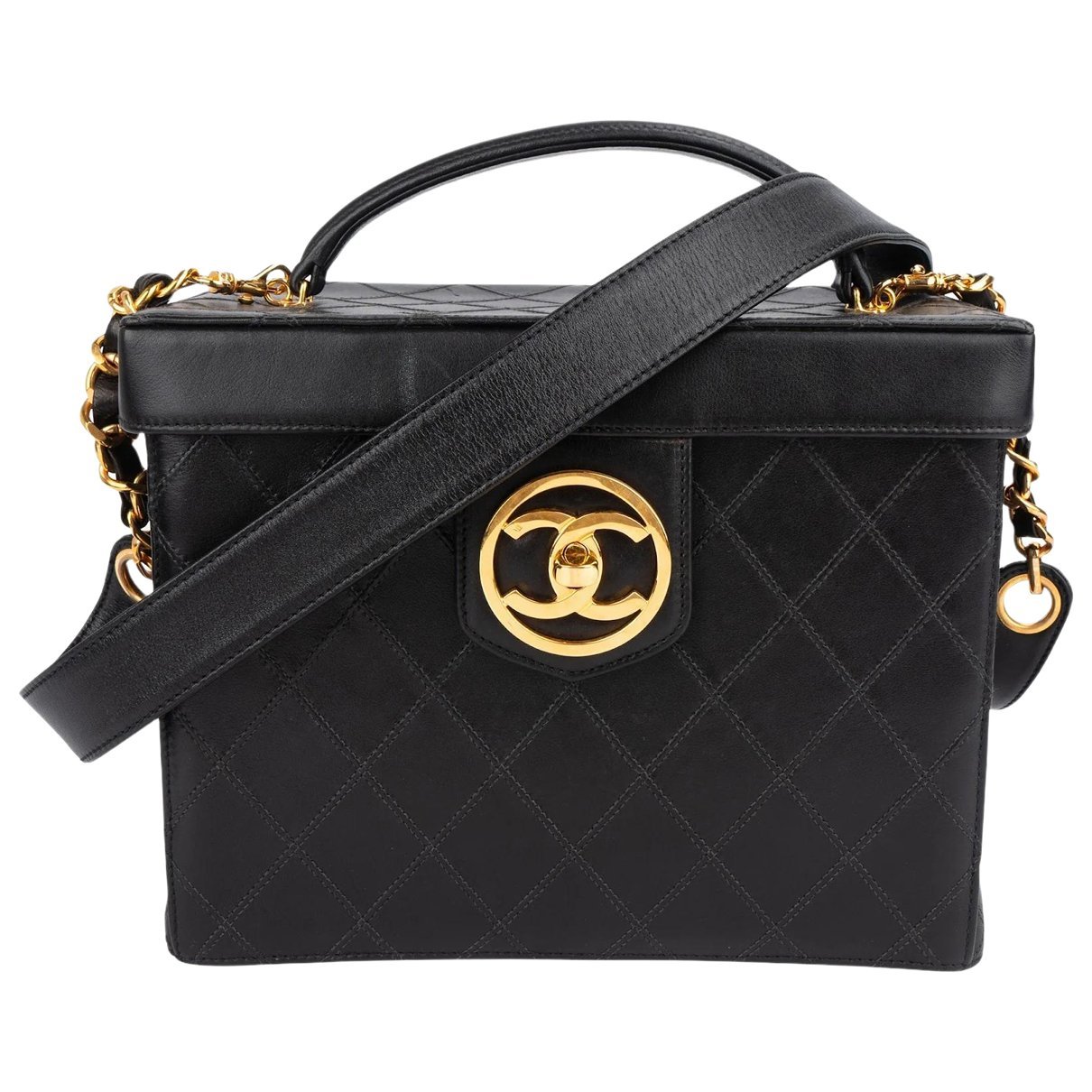 Leather vanity case