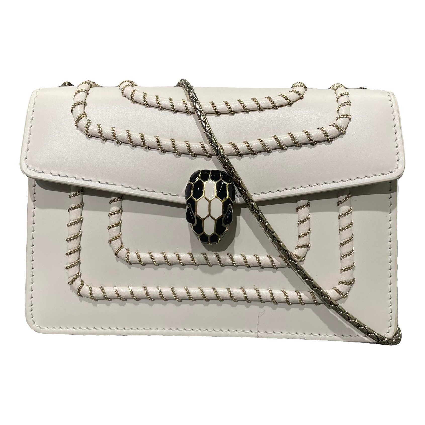 Serpenti leather handbag
