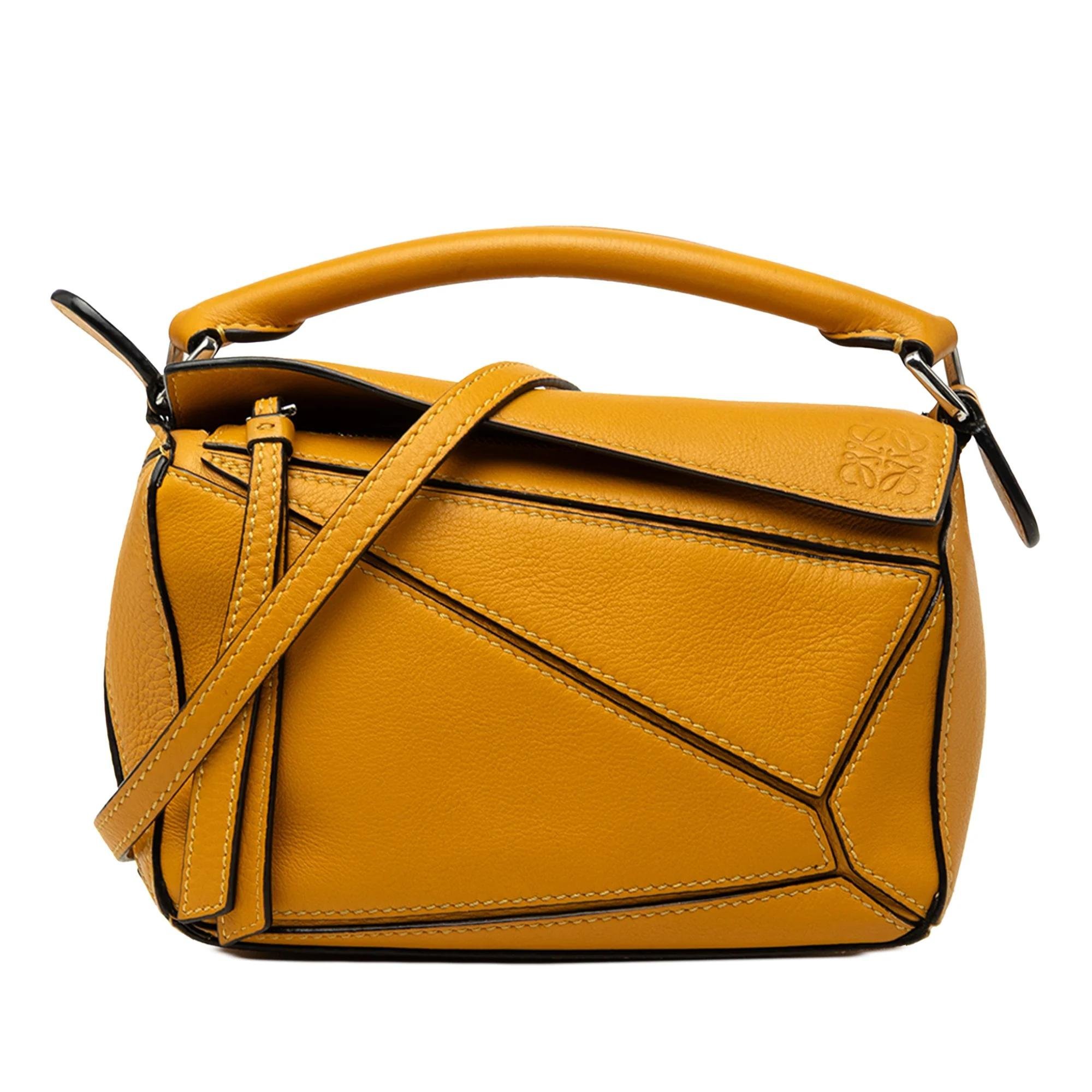 Puzzle leather satchel