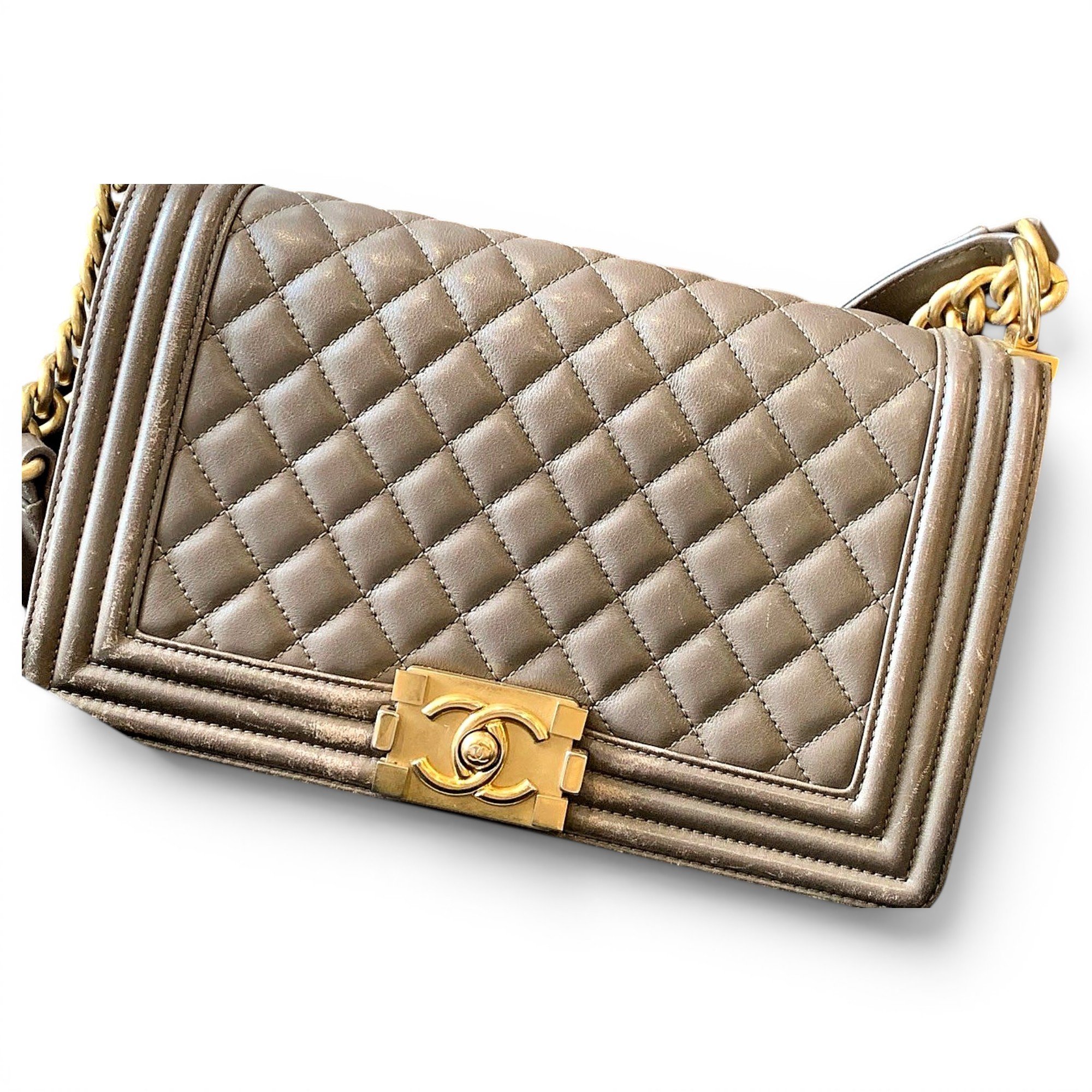 Boy leather crossbody bag