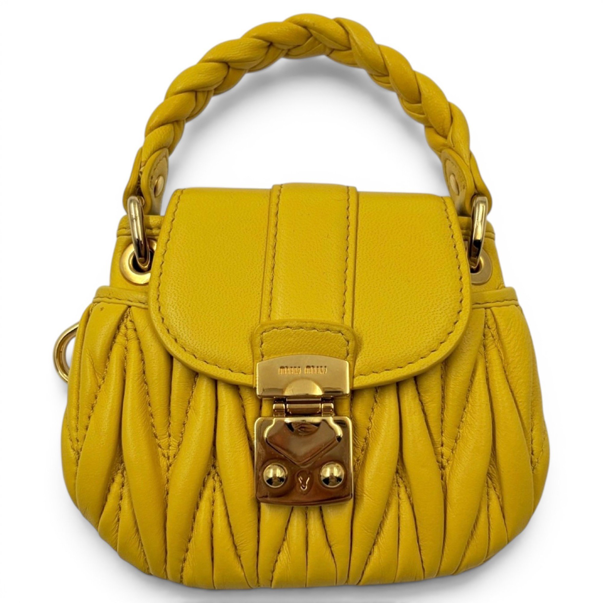 Matelassé leather mini bag