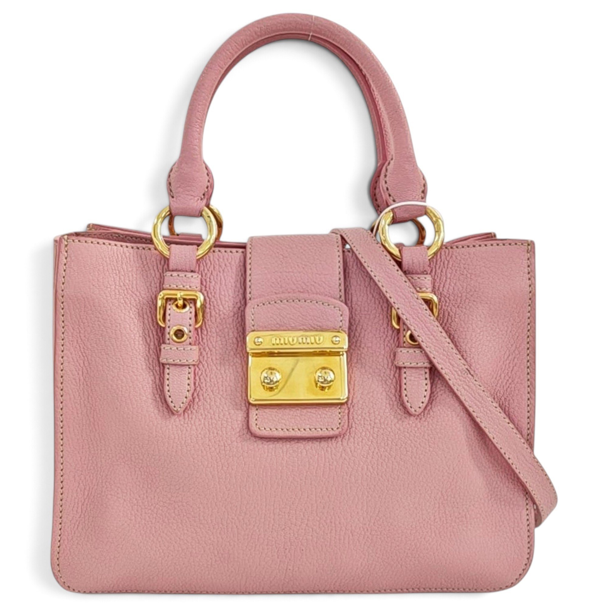 Miu Miu Coffer leather handbag