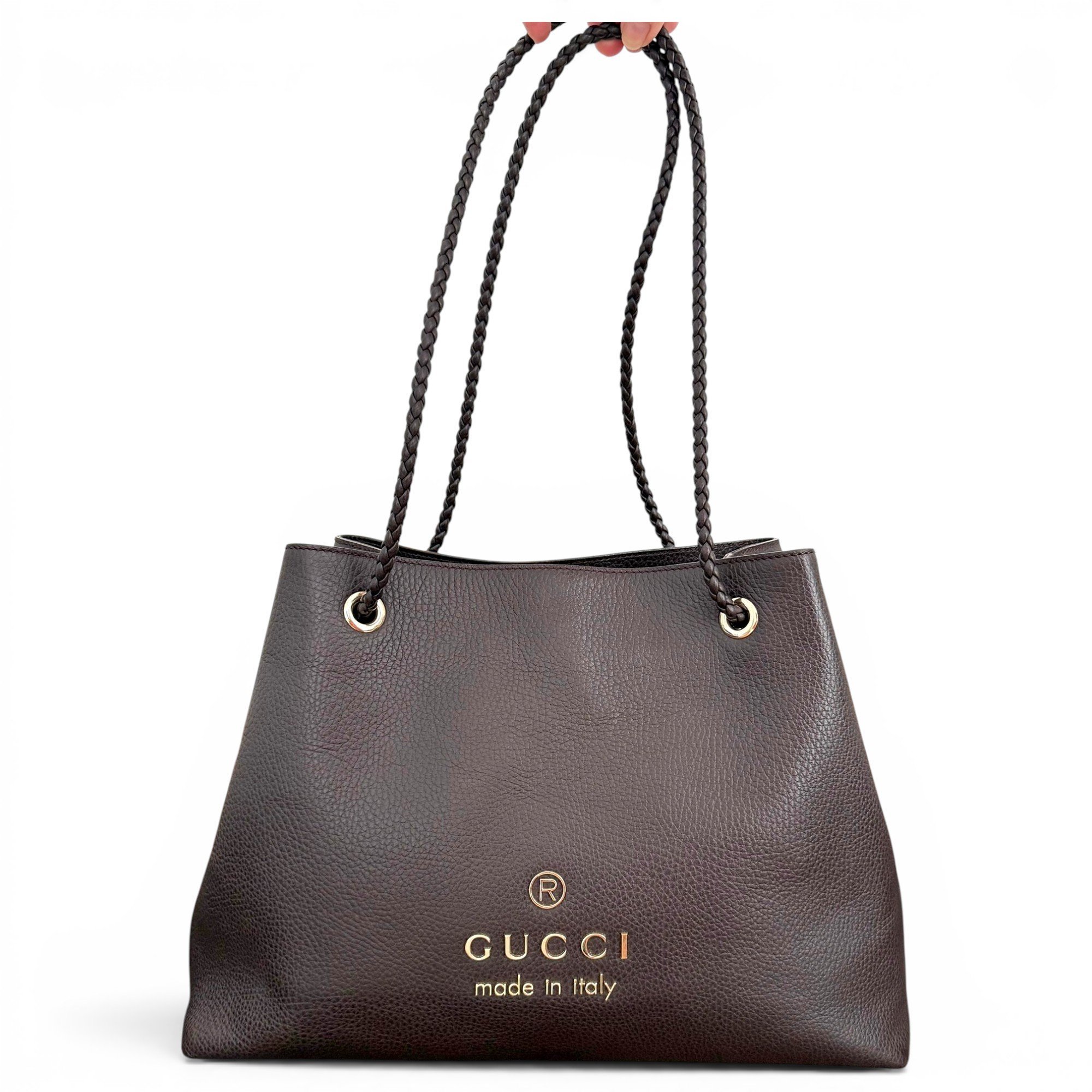 Leather tote