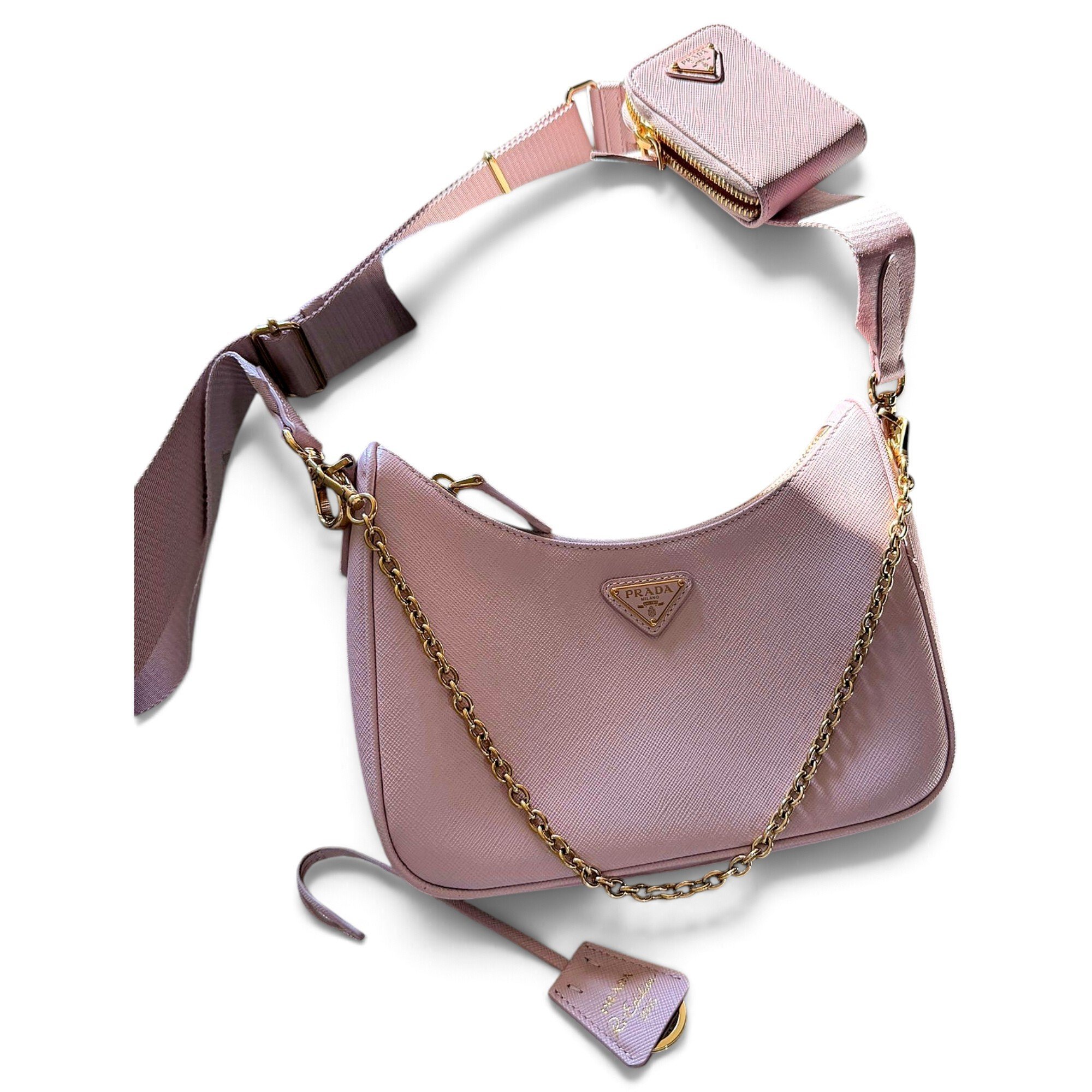 Re-edition leather crossbody bag