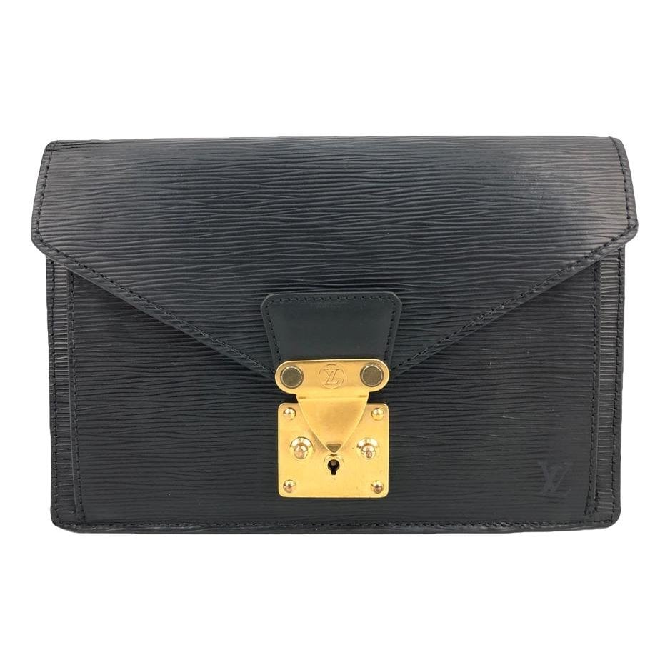 Sellier leather clutch bag