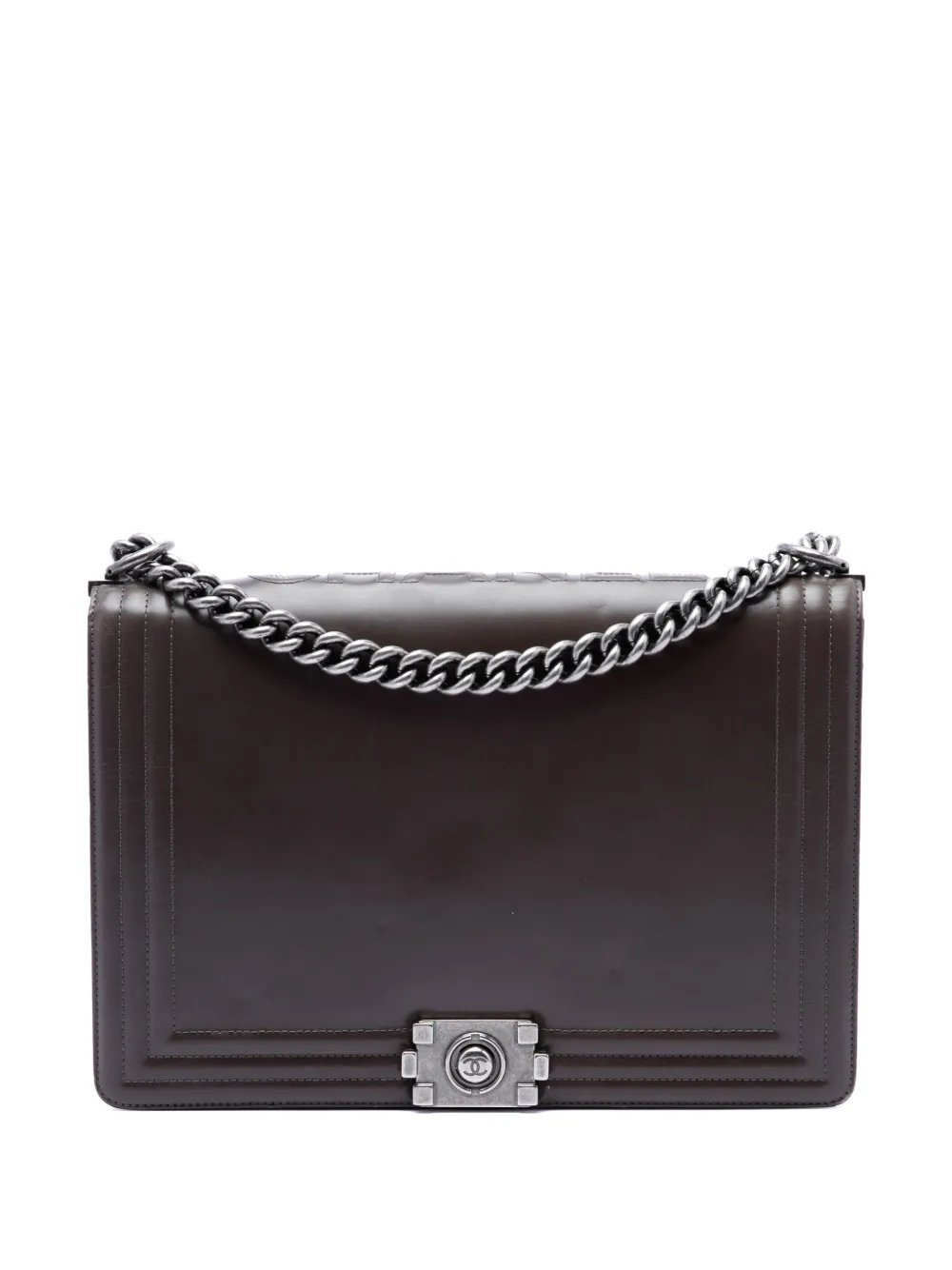 2011 Large Glazed Calfskin Boy Flap crossbody bag