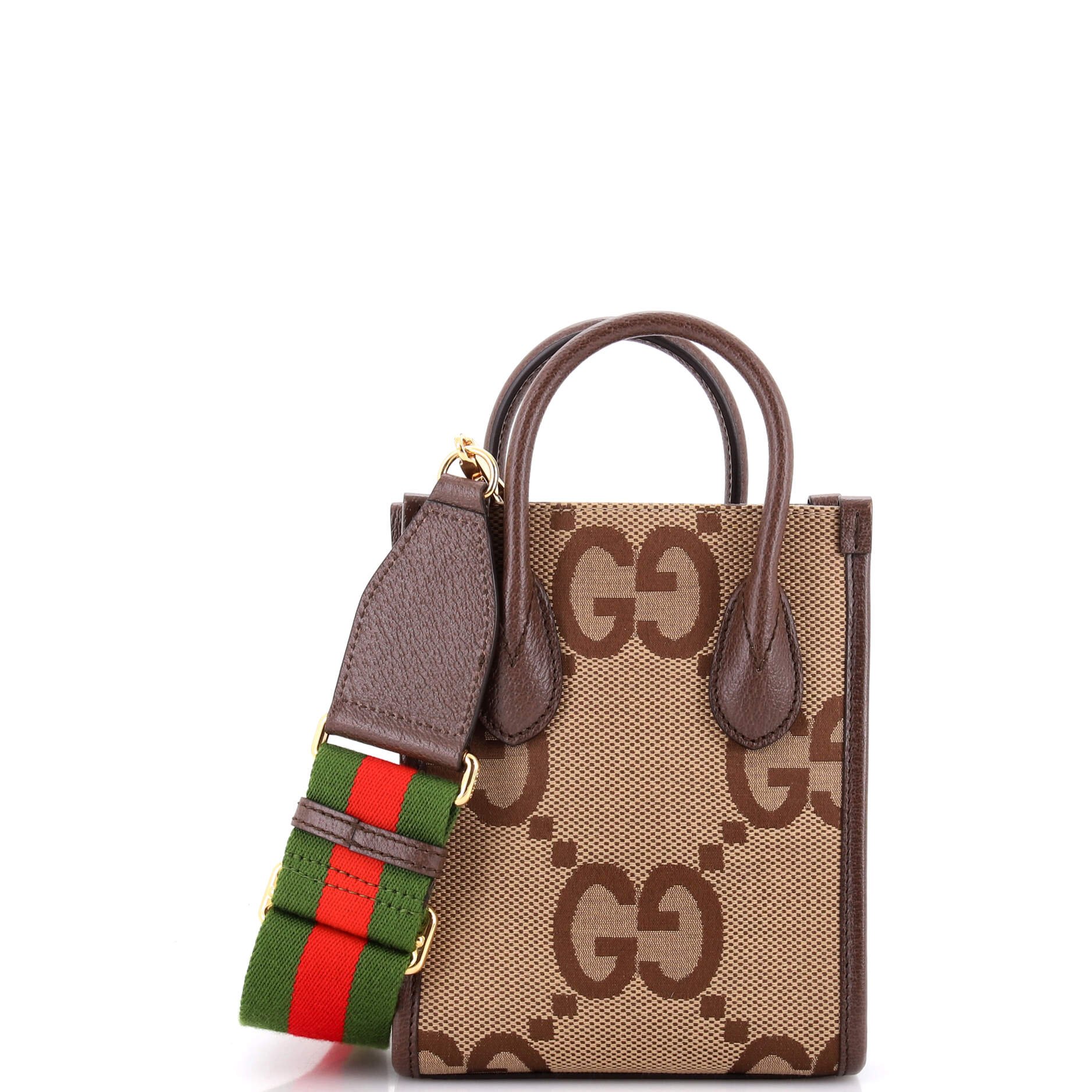Vertical Tote Jumbo GG Canvas Mini