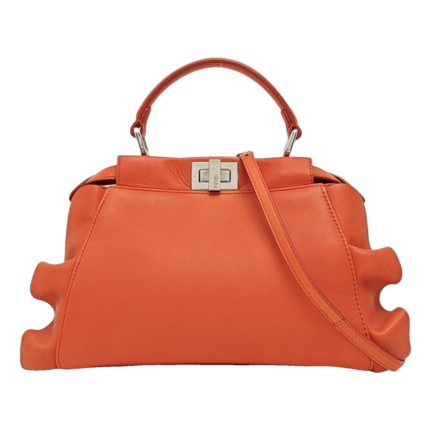 Peekaboo leather handbag