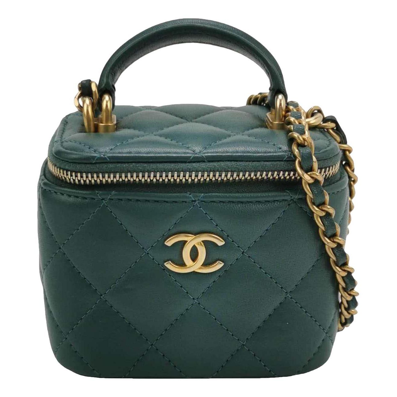 Trendy CC Vanity leather handbag