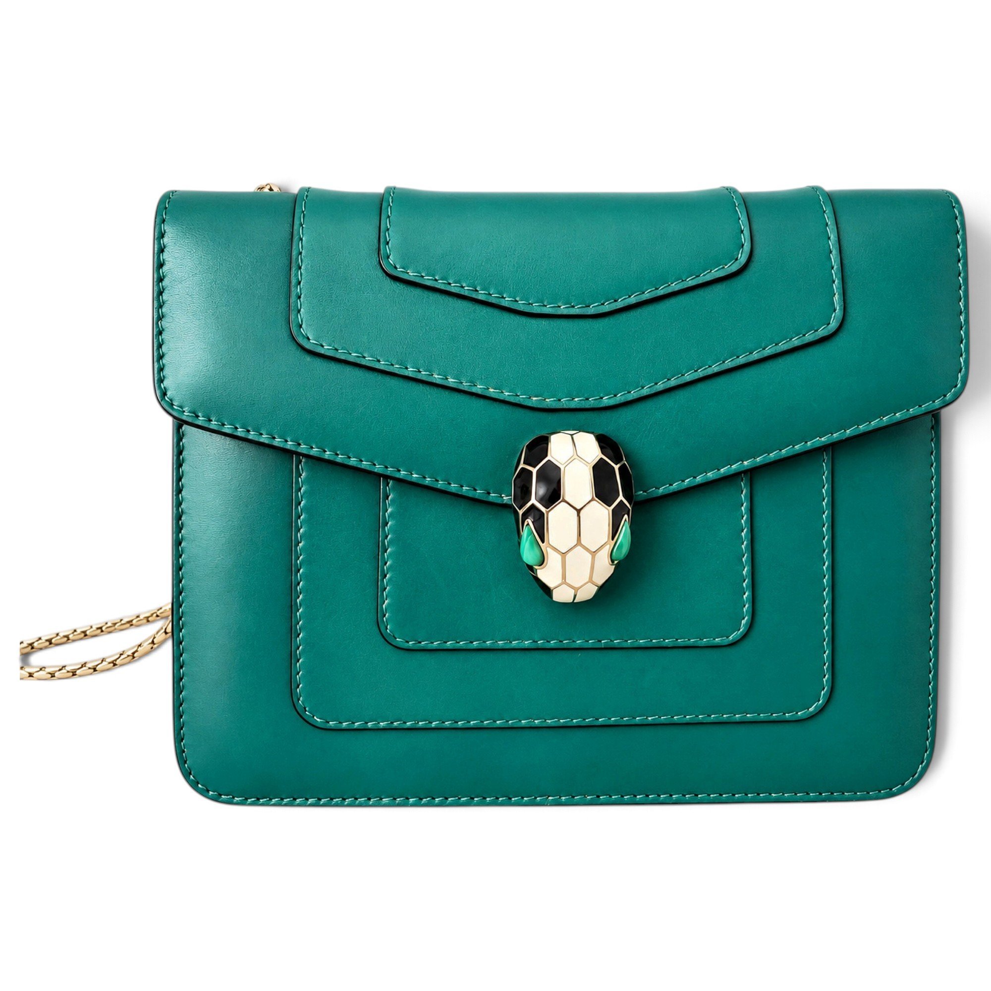 Bulgari leather handbag