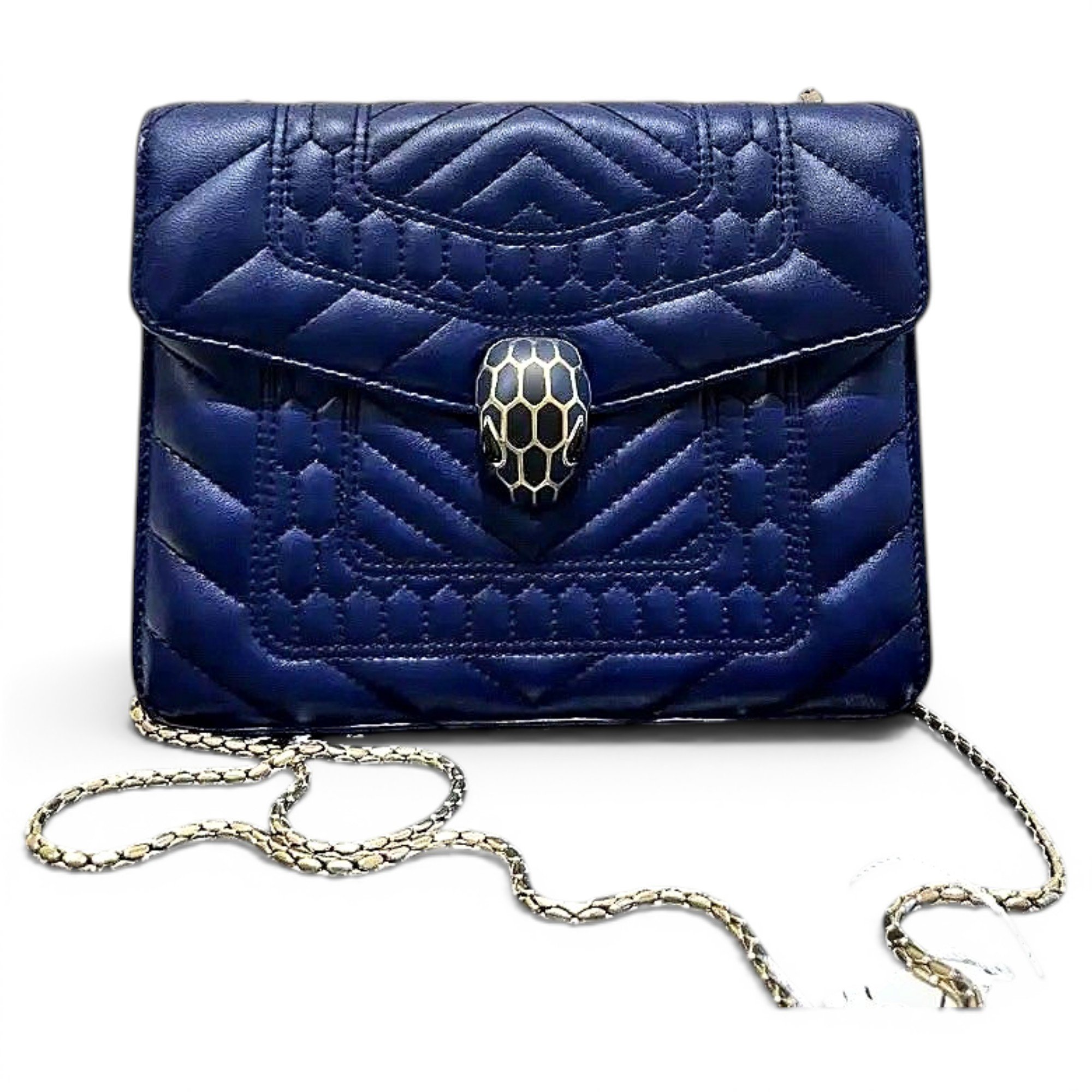 Serpenti leather handbag